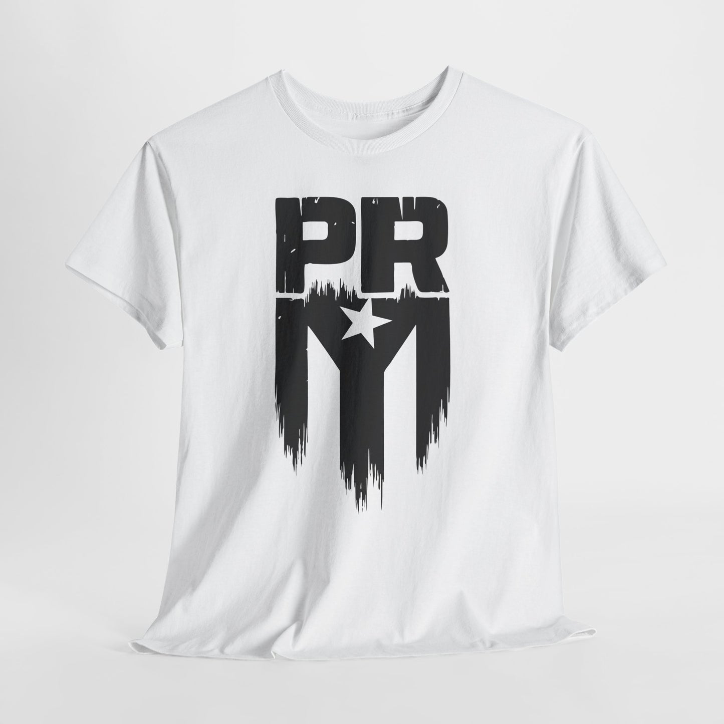 PR Mi Gente Puerto Rico Tee — Bold Black & White Boricua Pride