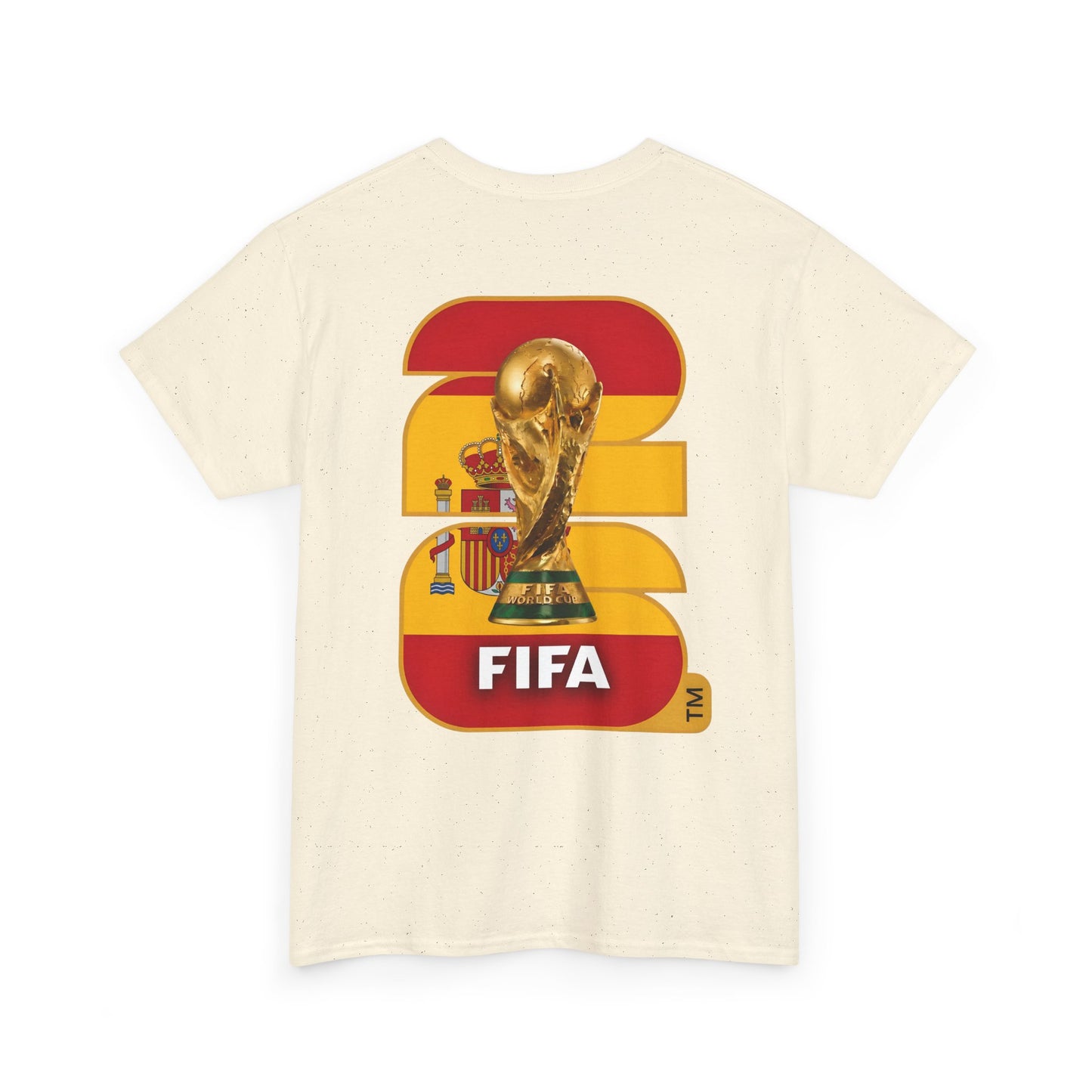 Spain 2026 FIFA World Cup Fan Edition – Front Crest & Championship Back Graphic T-Shirt