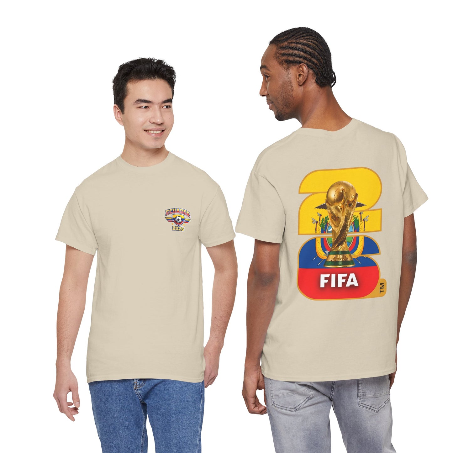 Ecuador 2026 FIFA World Cup Fan Edition – Front Crest & Championship Back Graphic T-Shirt