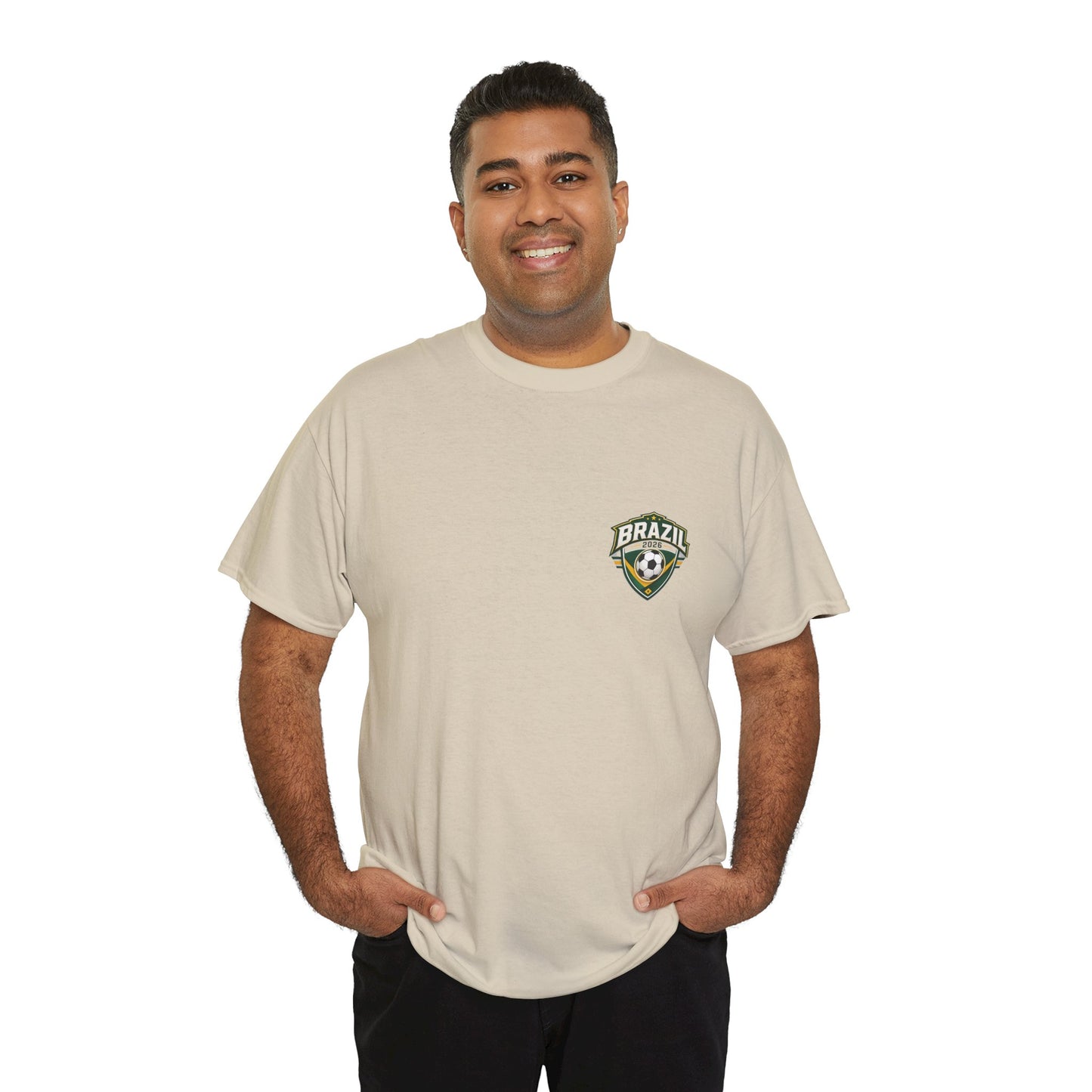 Brazil 2026 FIFA World Cup Fan Edition – Front Crest & Championship Back Graphic T‑Shirt