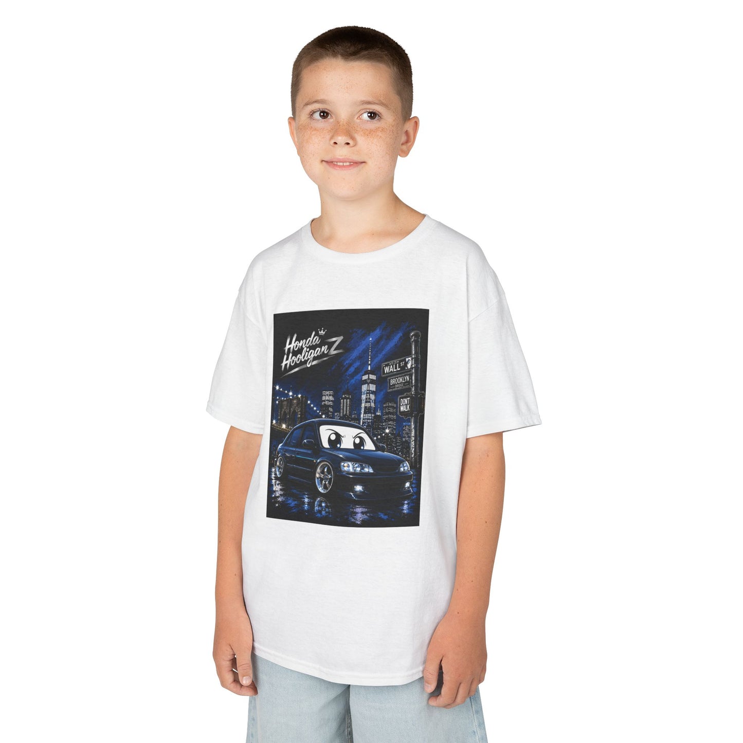 Kids Racing Car Tee — Night City „Hoonin' NightrunZ" Graphic Shirt