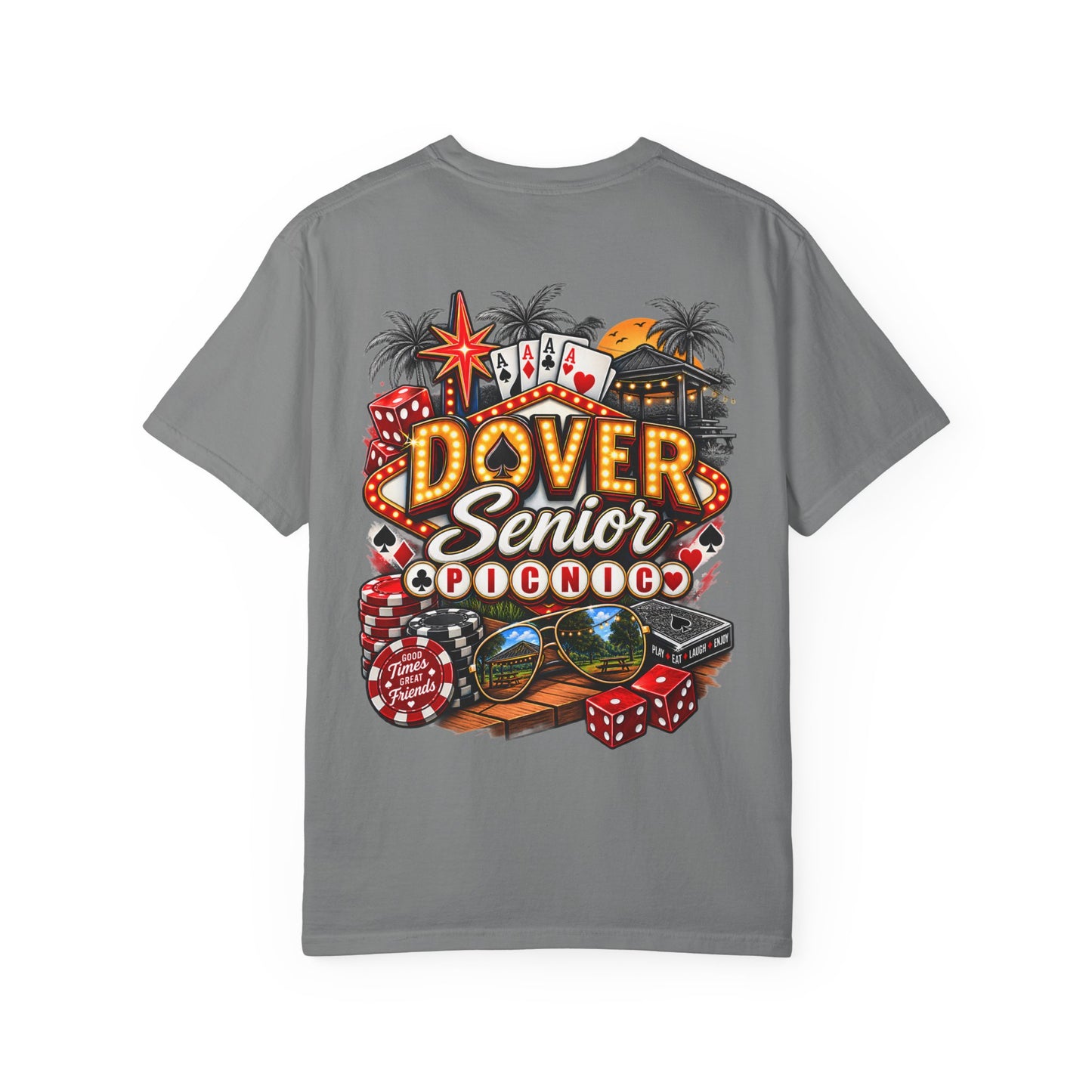 Dover Senior Picnic – Vegas Nights Casino-Inspired Event T-Shirt