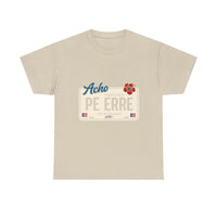 Acho PE ERRE Puerto Rico License Plate Tee — Isla Del Encanto Pride Shirt