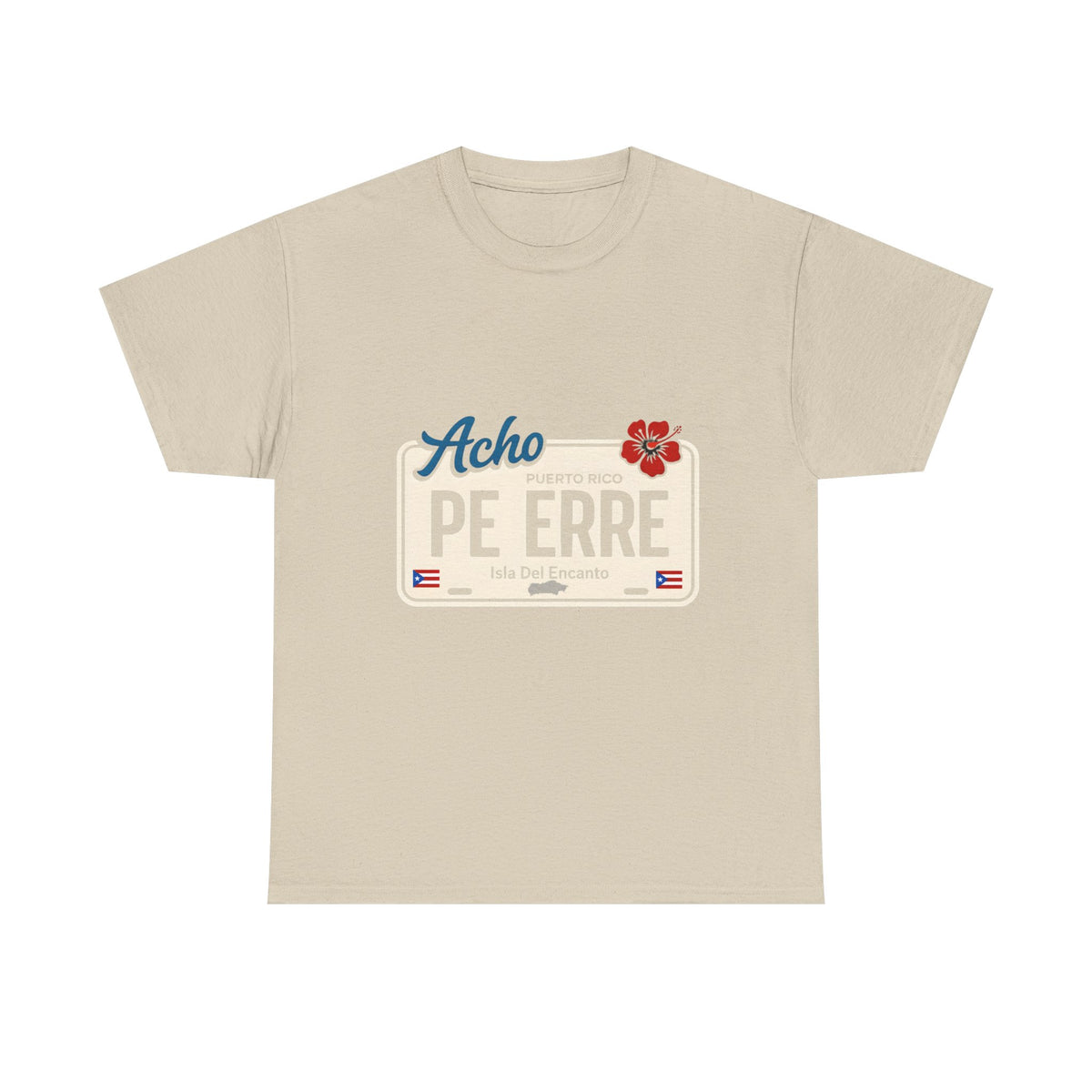 Acho PE ERRE Puerto Rico License Plate Tee — Isla Del Encanto Pride Shirt