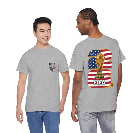 USA 2026 FIFA World Cup Fan Edition – Front Crest & Championship Back Graphic T‑Shirt