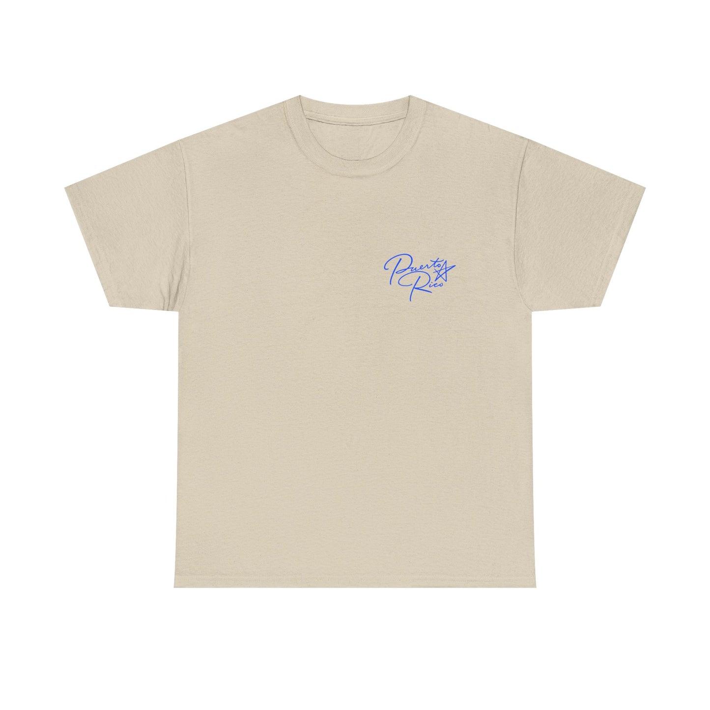 Puerto Rico Streets Tee — Handwritten Logo & Old San Juan Back Illustration