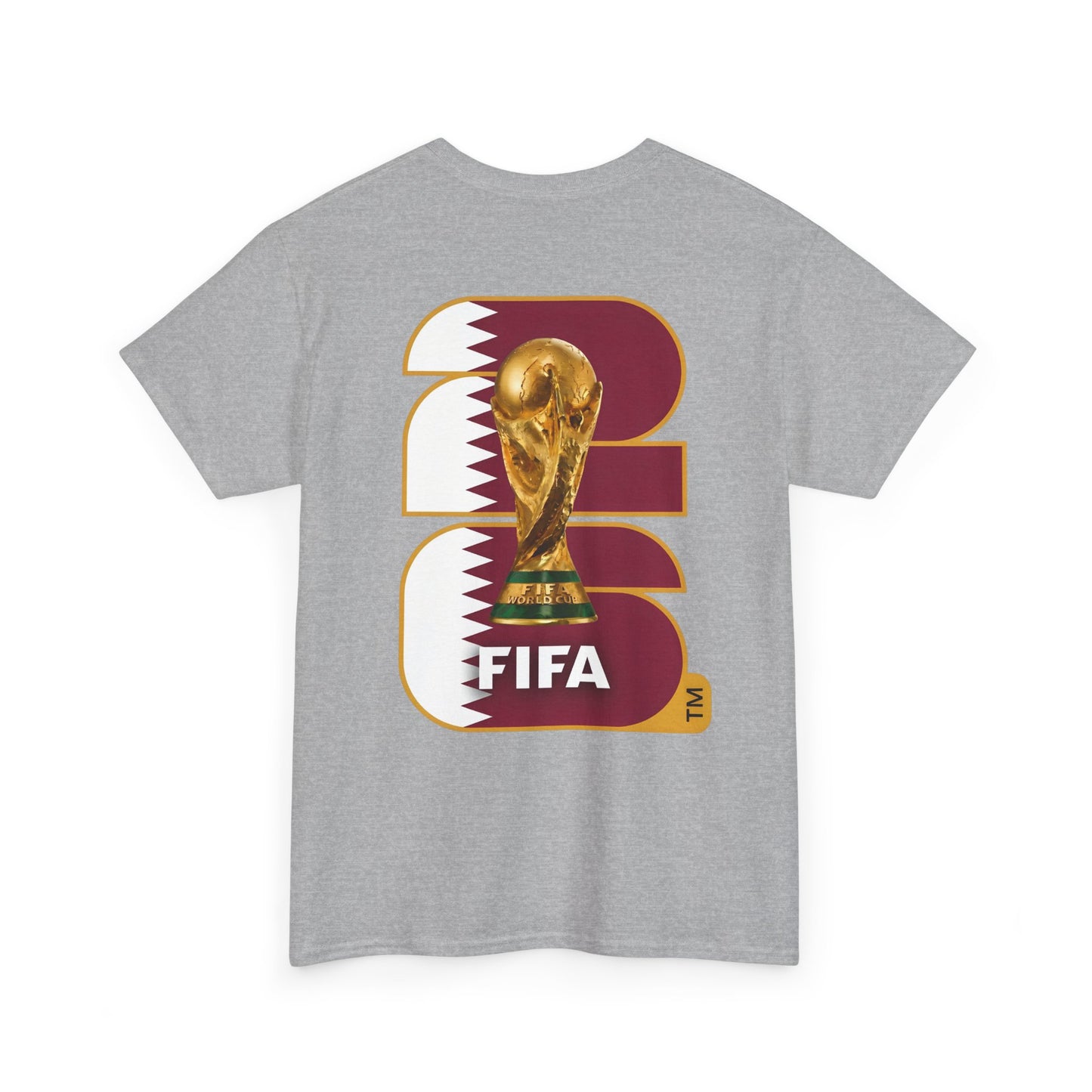 Qatar 2026 FIFA World Cup Fan Edition – Front Crest & Championship Back Graphic T-Shirt