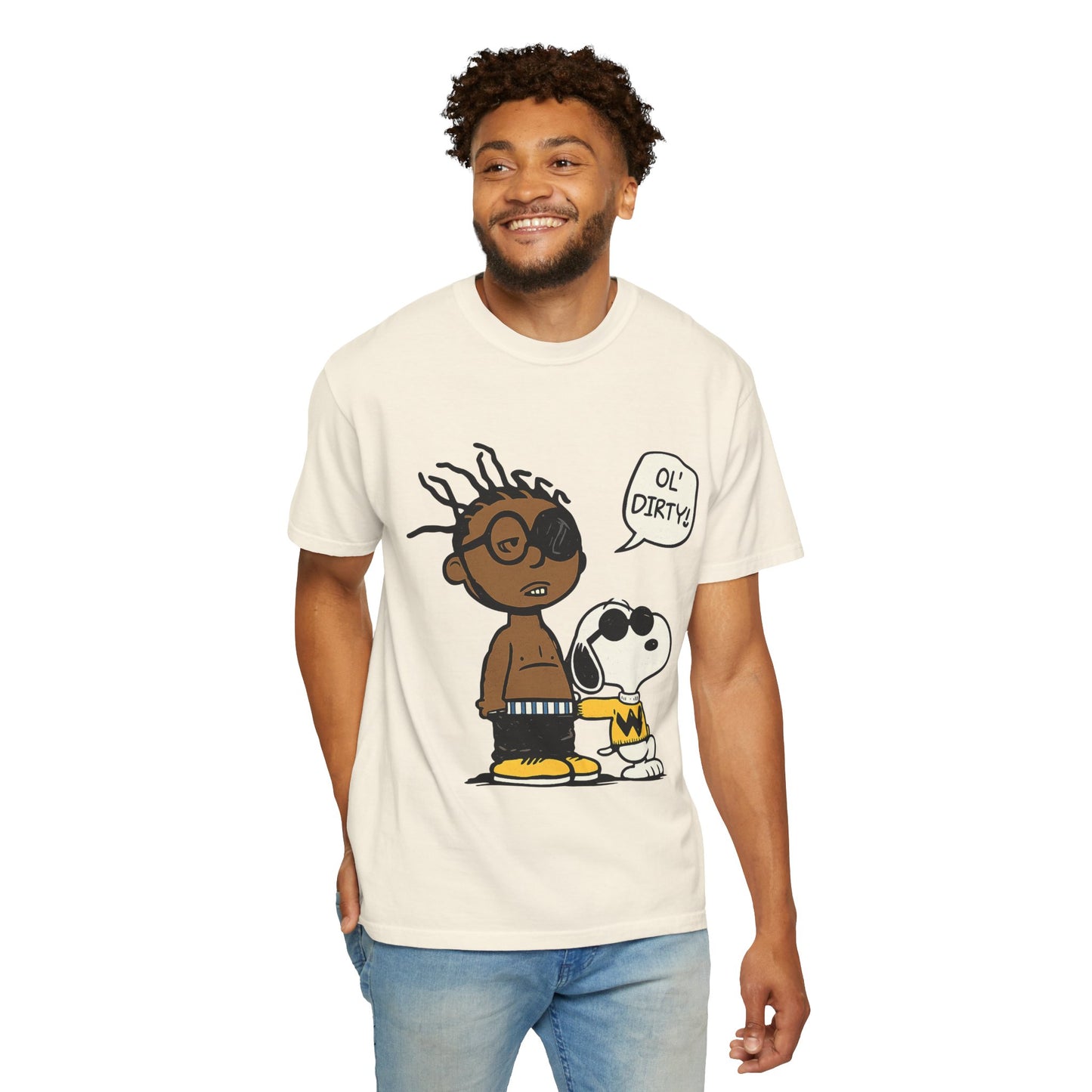 Ol' Dirty Beagle Mashup T-Shirt – Hip-Hop Inspired Cartoon Parody Streetwear Tee