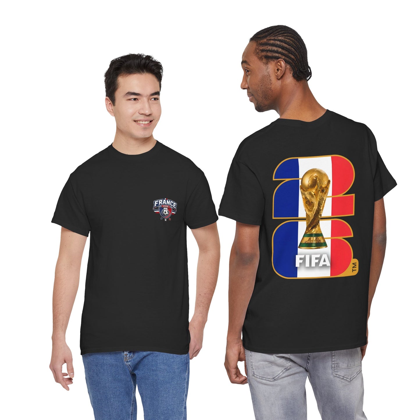 France 2026 FIFA World Cup Fan Edition – Front Crest & Championship Back Graphic T‑Shirt