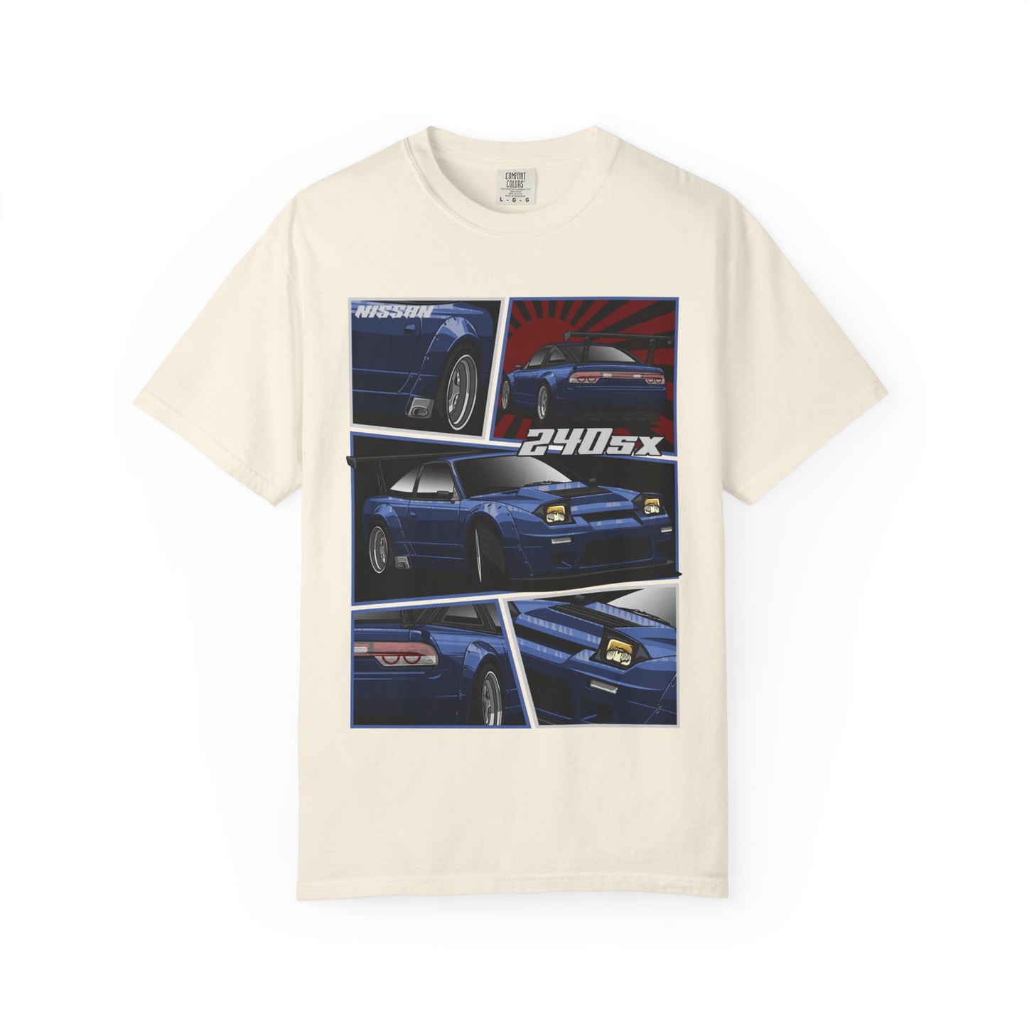Nissan 240SX Comic Book Style IllustrationT-shirt
