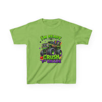 I’m Ready to Crush 1st Grade Monster Truck Kids T-Shirt – First Day of School Tee