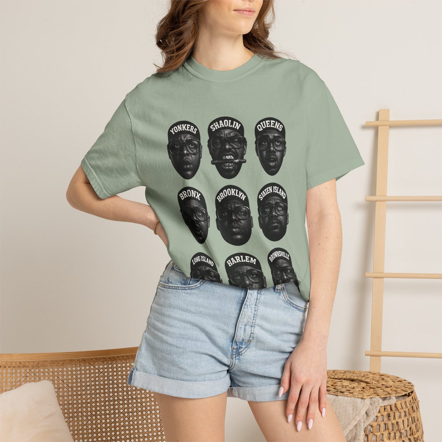 Hip-Hop Legends – Nine Icons of New York Rap | Black & White Tribute Tee