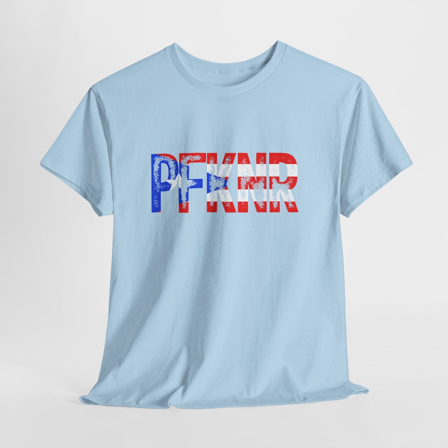 Patriotic 'PFW' Flag Graphic T-Shirt — Red White Blue Americana Tee