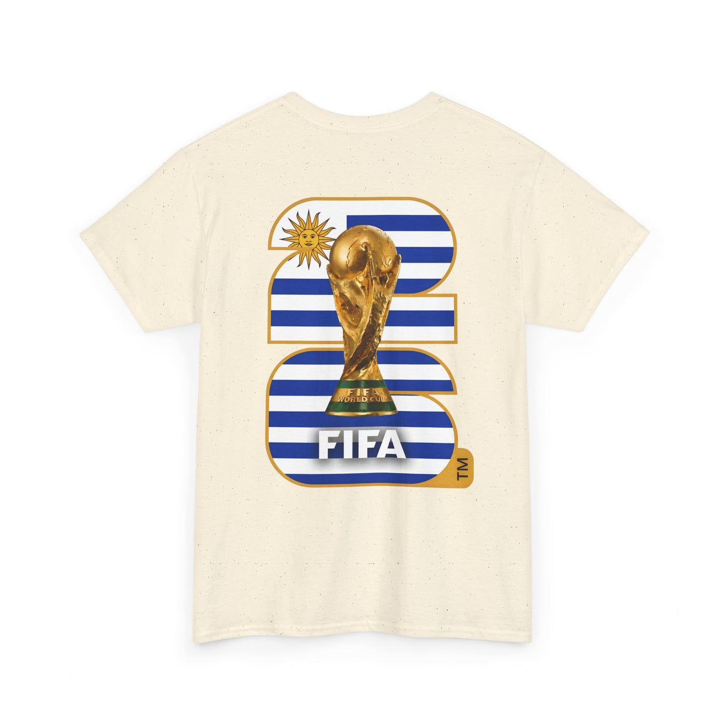 Uruguay 2026 FIFA World Cup Fan Edition – Front Crest & Championship Back Graphic T-Shirt