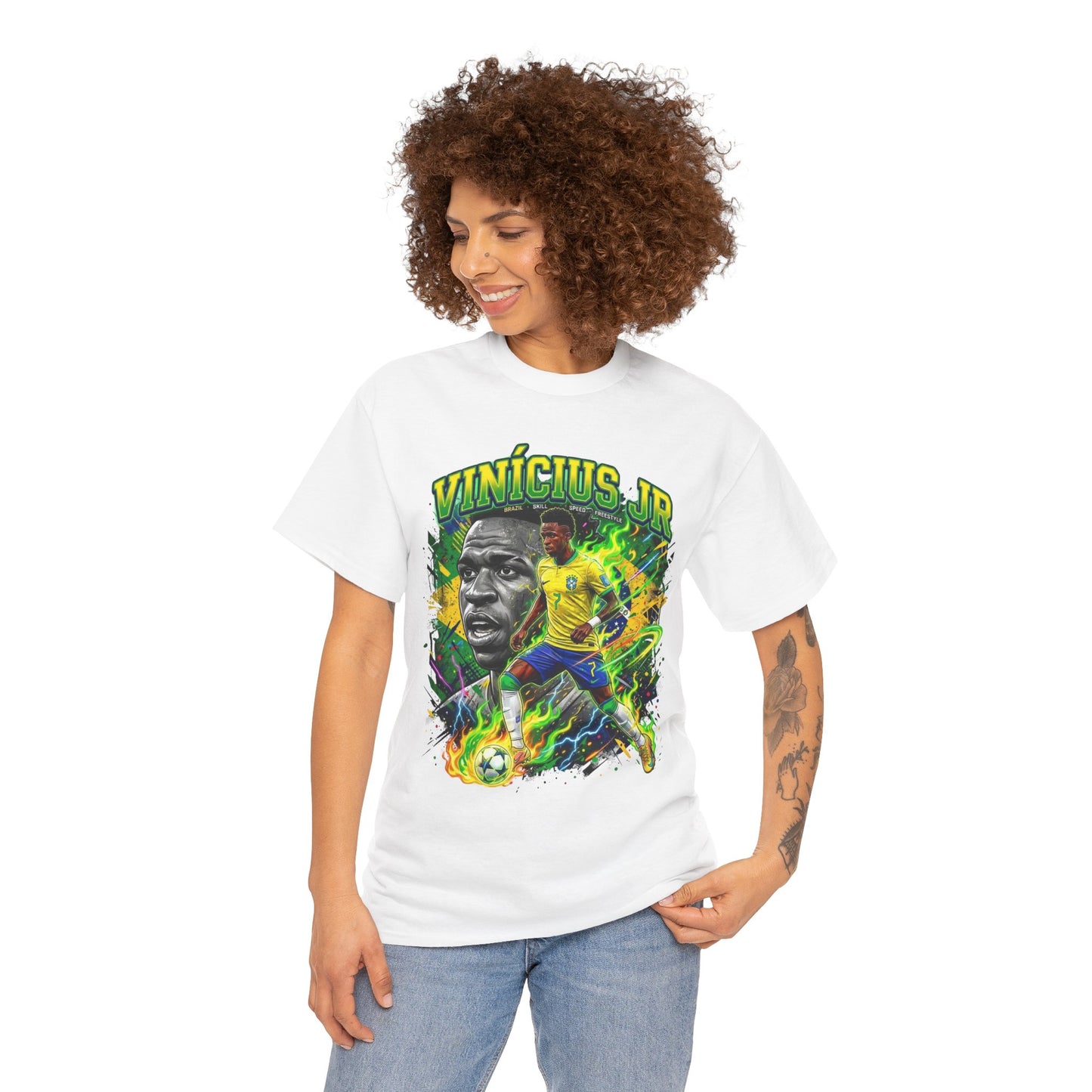 Vinícius Jr. #7 – Brazilian Fire T-Shirt
