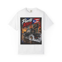 Puerto Rico Samuri Burnout T-Shirt — Retro Island Flag Graphic Tee