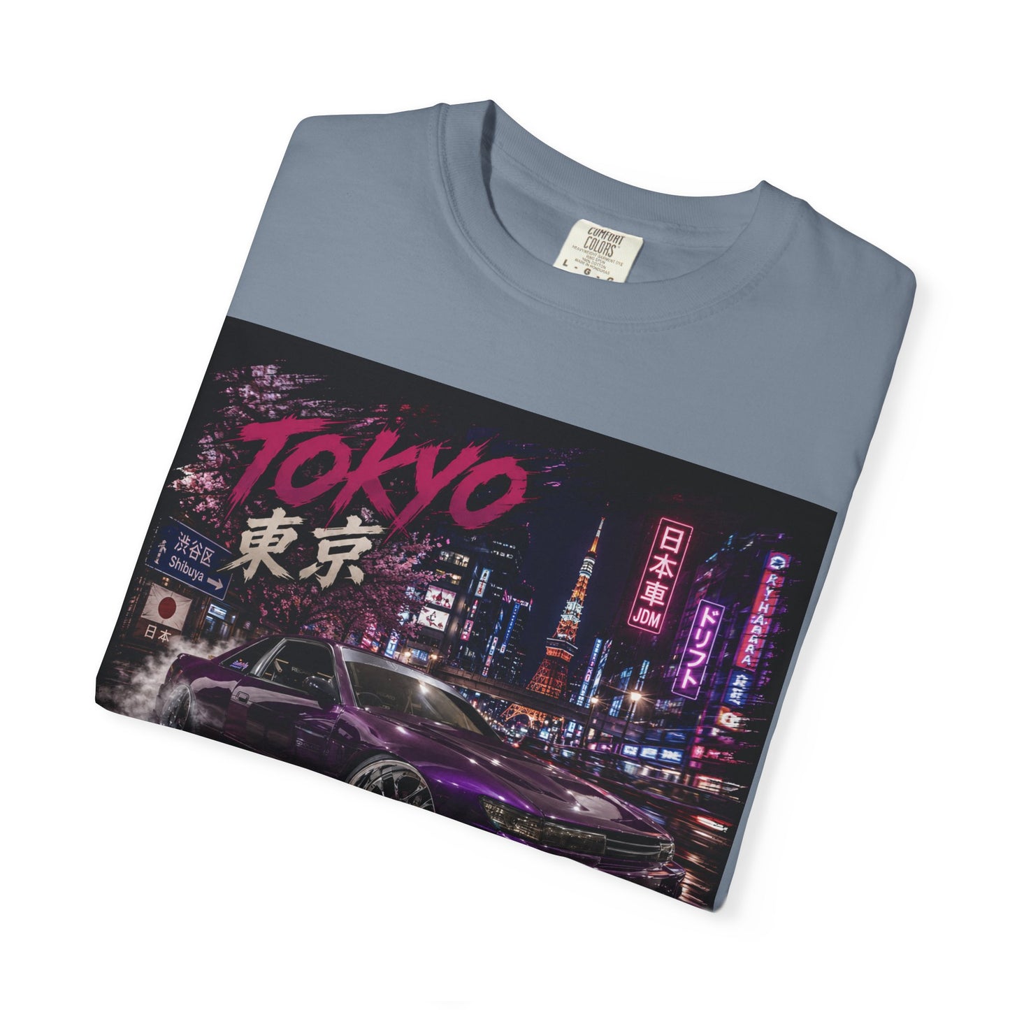 Tokyo Nightstreet Car T-Shirt — Neon JDM Retro Racing Tee