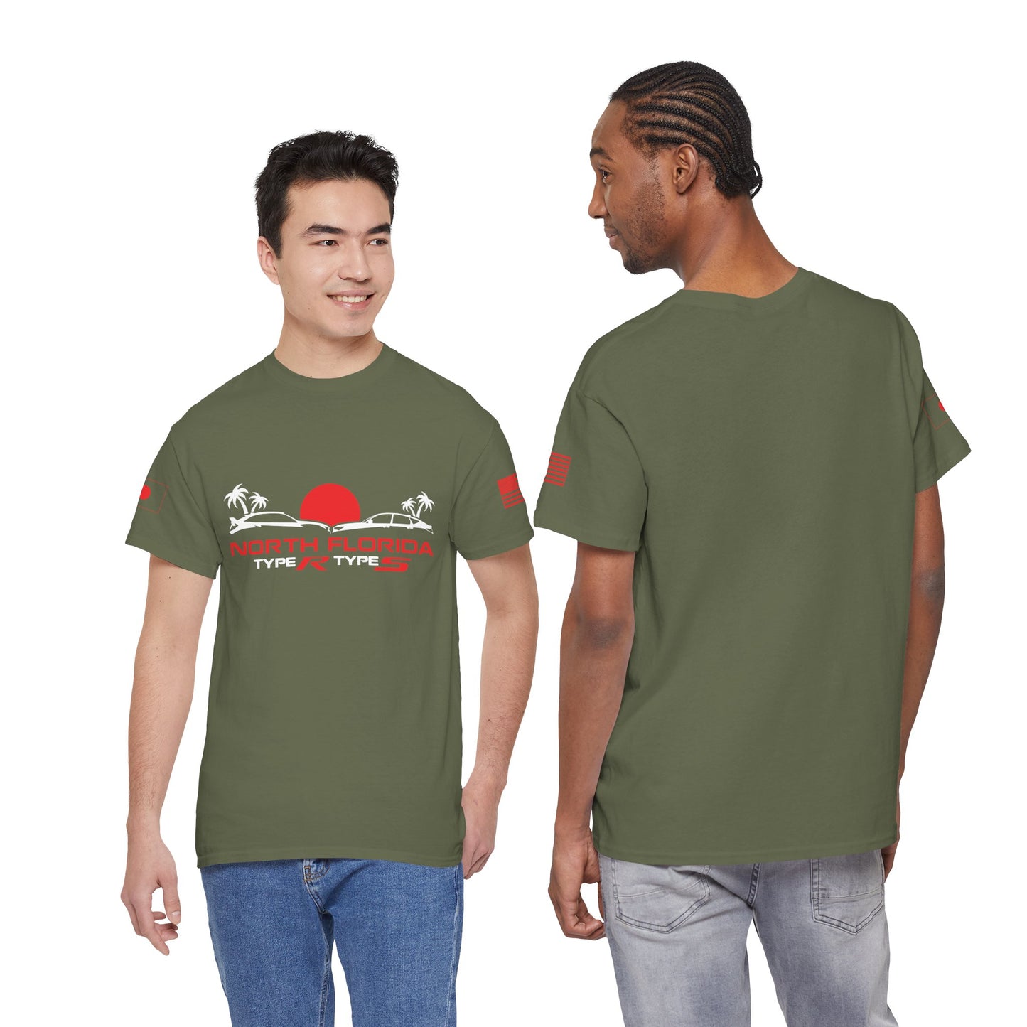 North Florida Type R Types T-Shirt — Retro Sunset Palm Beach Car Tee