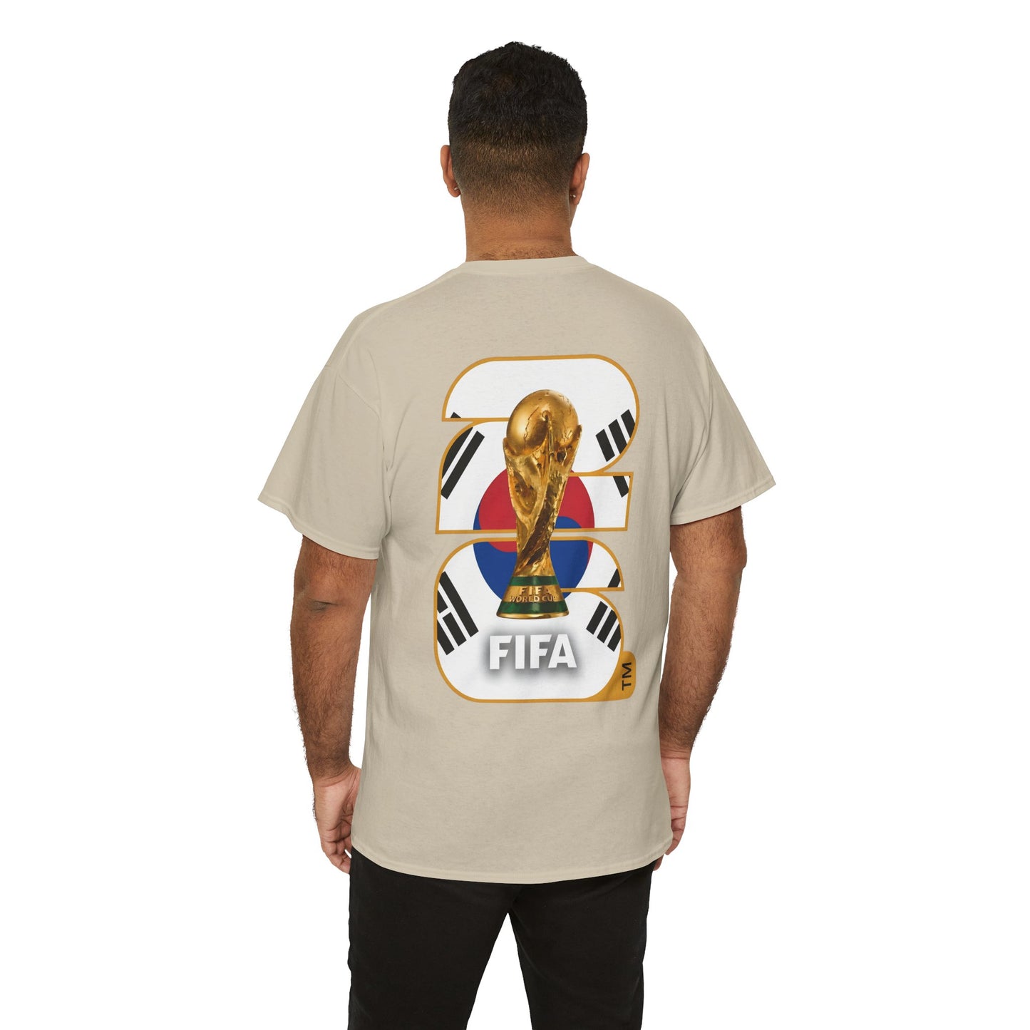 South Korea 2026 FIFA World Cup Fan Edition – Front Crest & Championship Back Graphic T-Shirt