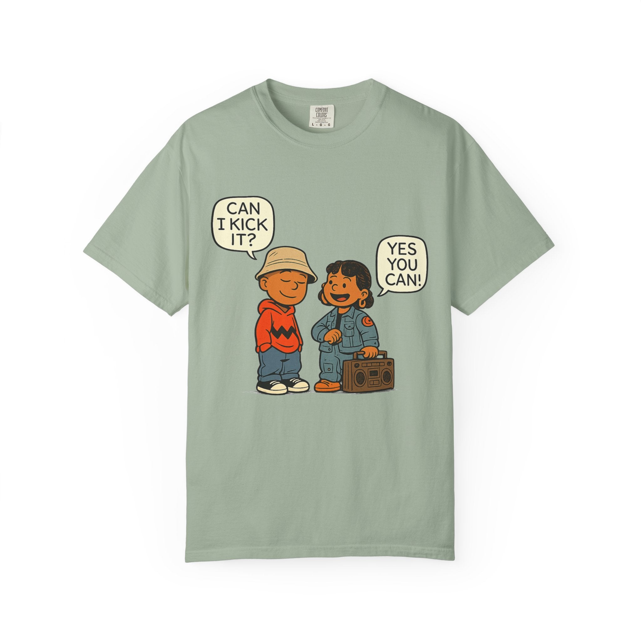 Can I Kick It? Hip-Hop Cartoon Tribute T-Shirt | 90s Old School Rap Inspired Design