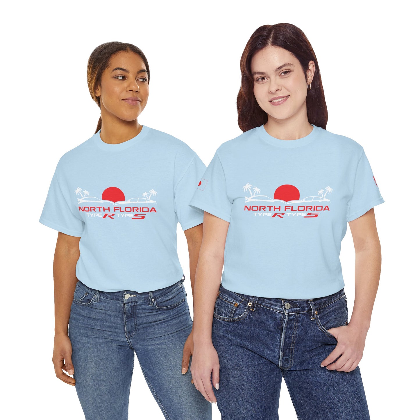 North Florida Type R Types T-Shirt — Retro Sunset Palm Beach Car Tee