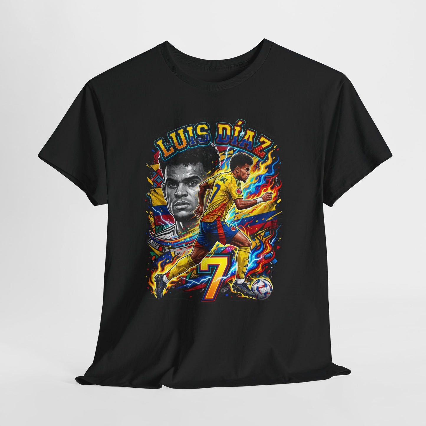 Luis Díaz #7 – Colombian Lightning T‑Shirt