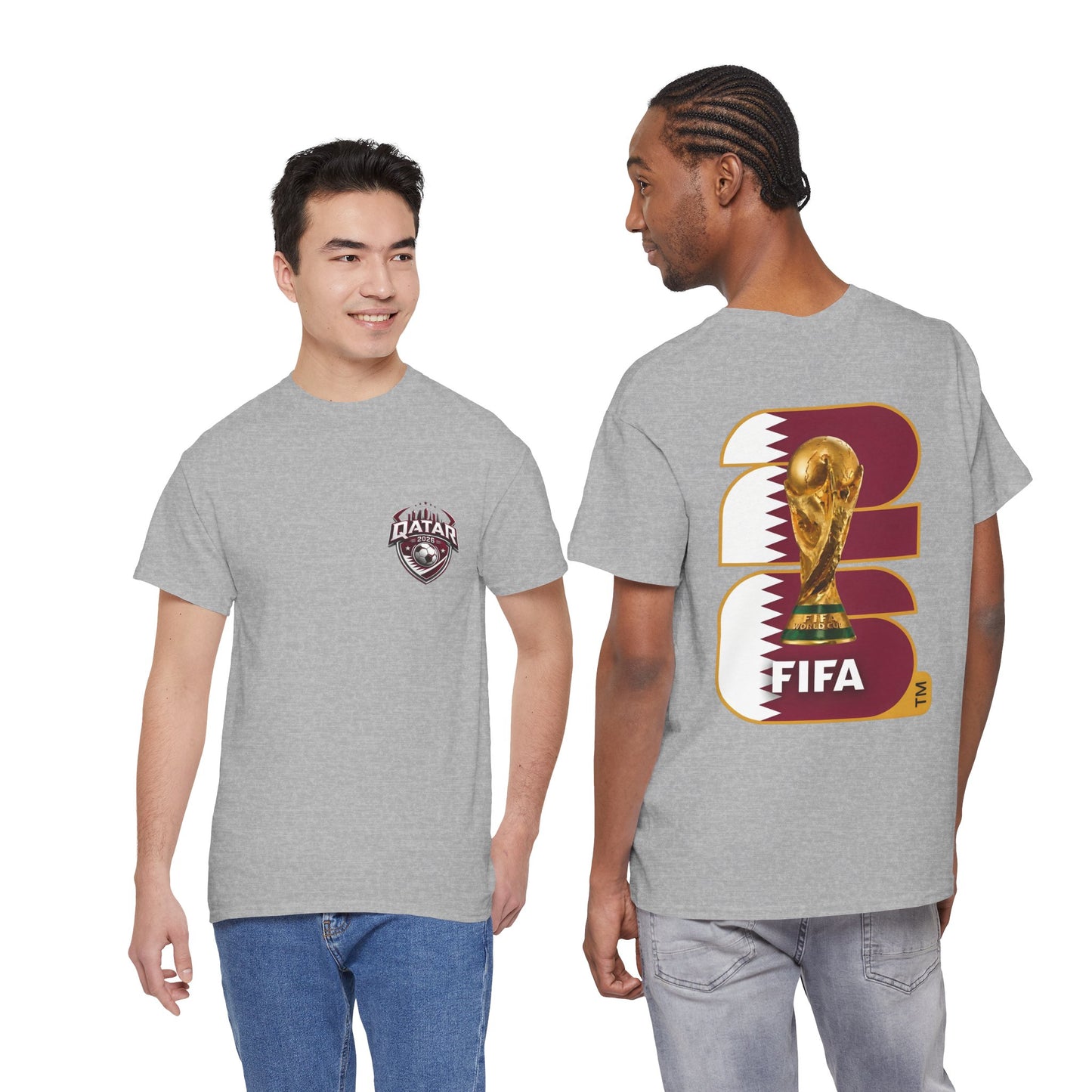 Qatar 2026 FIFA World Cup Fan Edition – Front Crest & Championship Back Graphic T-Shirt