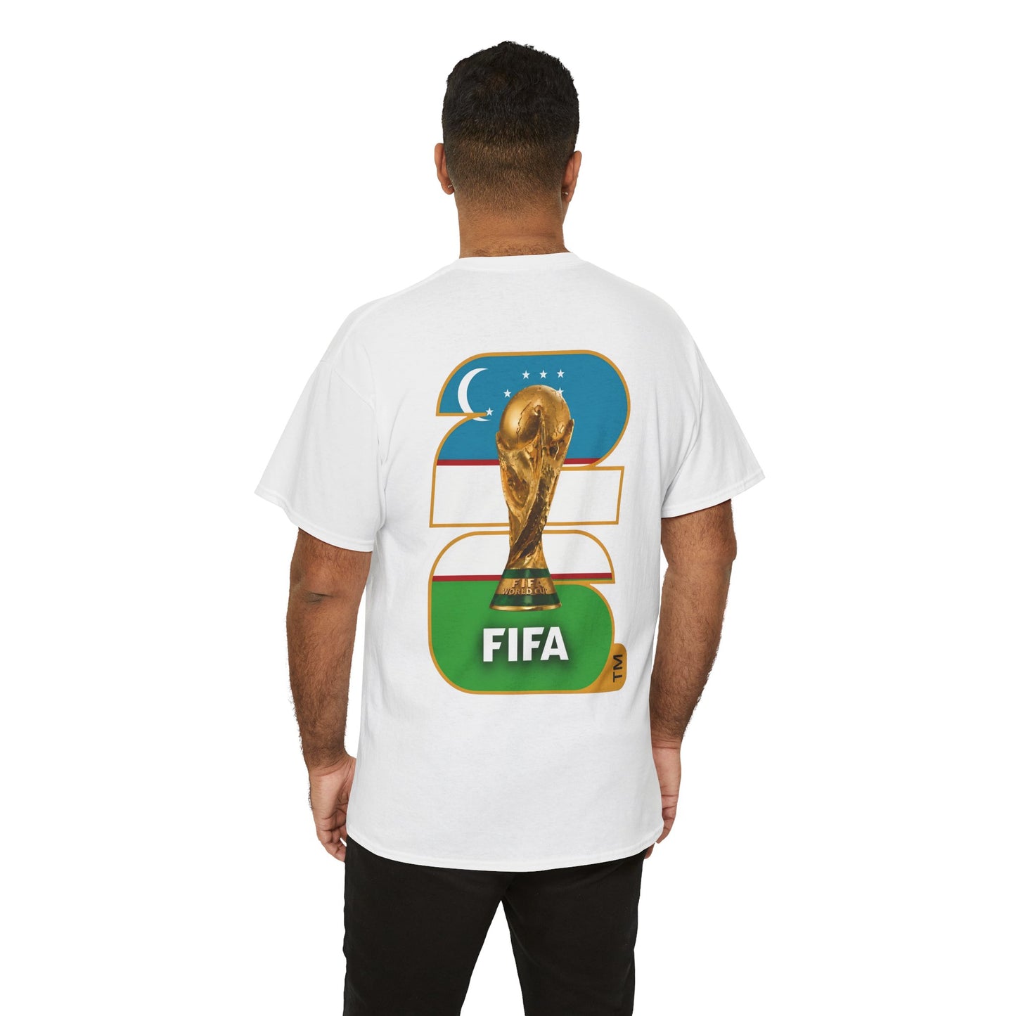 Uzbekistan 2026 FIFA World Cup Fan Edition – Front Crest & Championship Back Graphic T‑Shirt