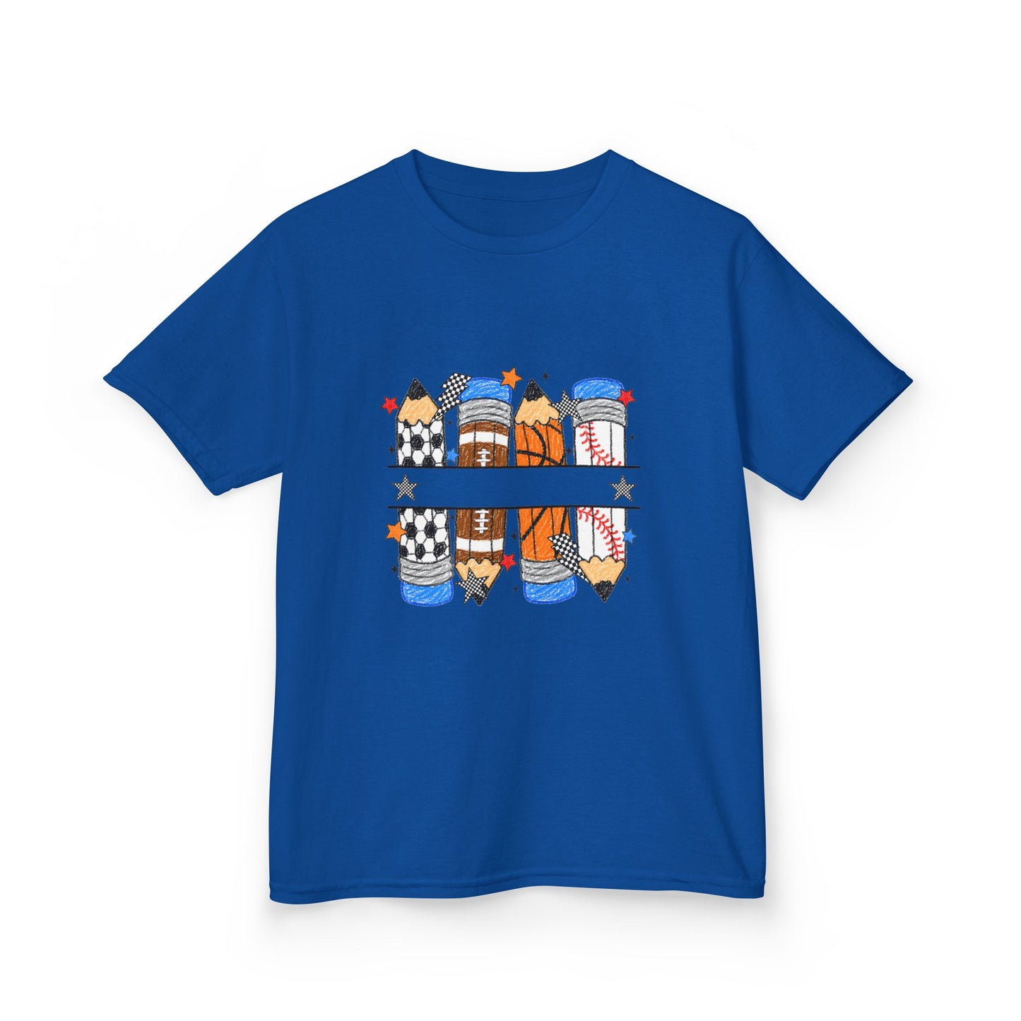 School Days Sports & Creativity Kids T-Shirt – Back to School Pencil Design