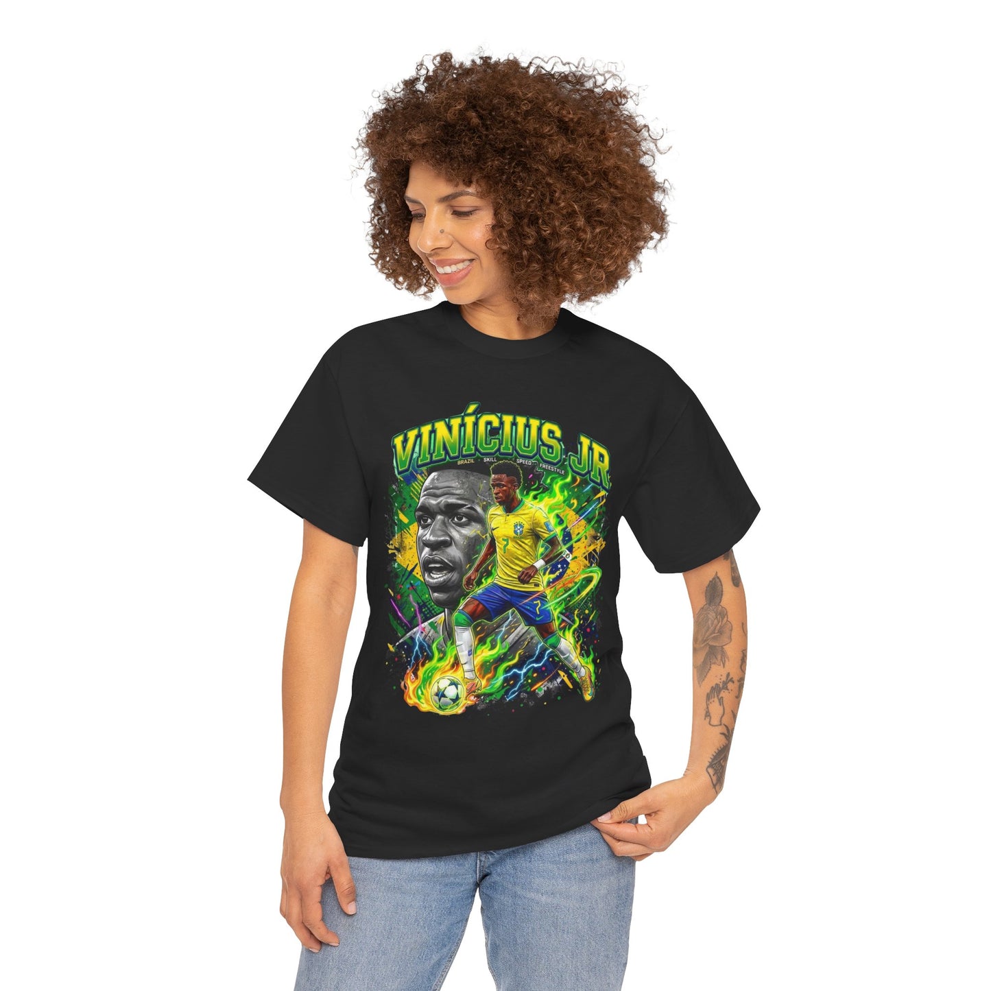 Vinícius Jr. #7 – Brazilian Fire T-Shirt
