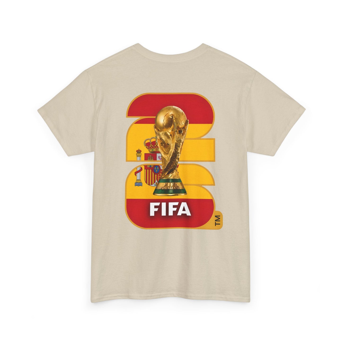 Spain 2026 FIFA World Cup Fan Edition – Front Crest & Championship Back Graphic T-Shirt
