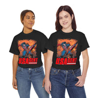 USA Agent Retro Graphic Tee — Vintage Hero Patriotic T‑Shirt