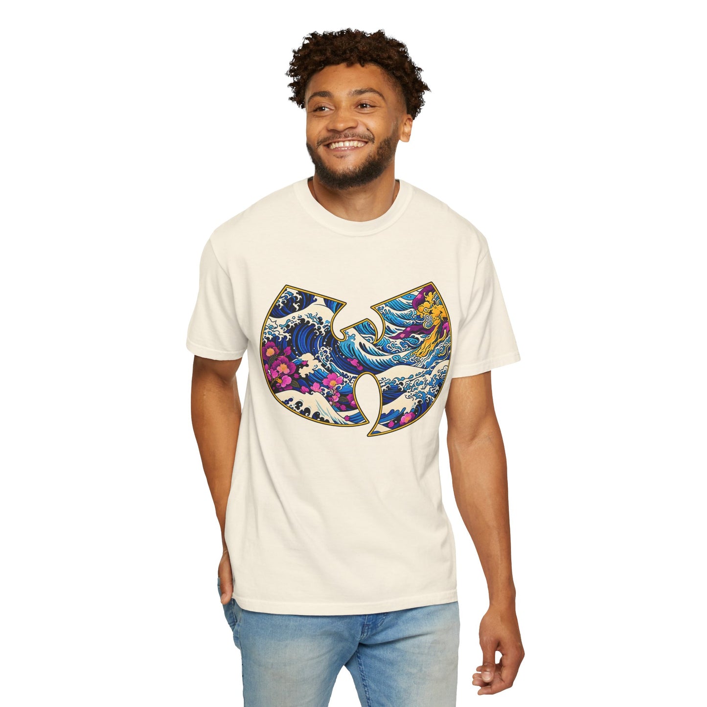 Wu-Tang Ocean Wave T-Shirt — Japanese Wave Logo Graphic Tee