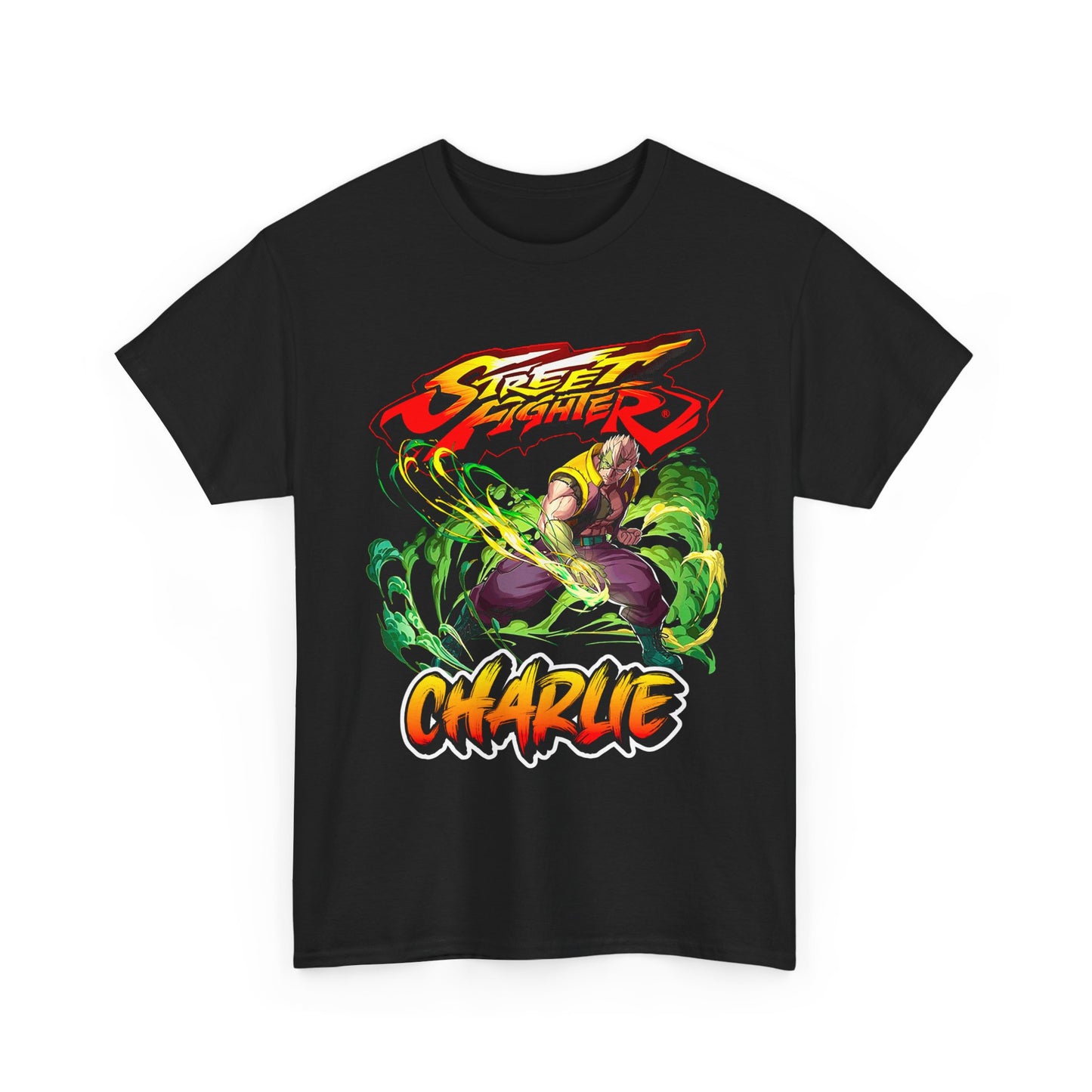Street Fighter Charlie Energy Attack T-shirt