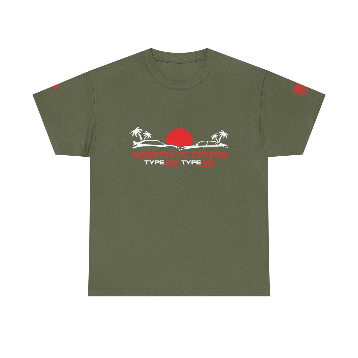 North Florida Type R Types T-Shirt — Retro Sunset Palm Beach Car Tee
