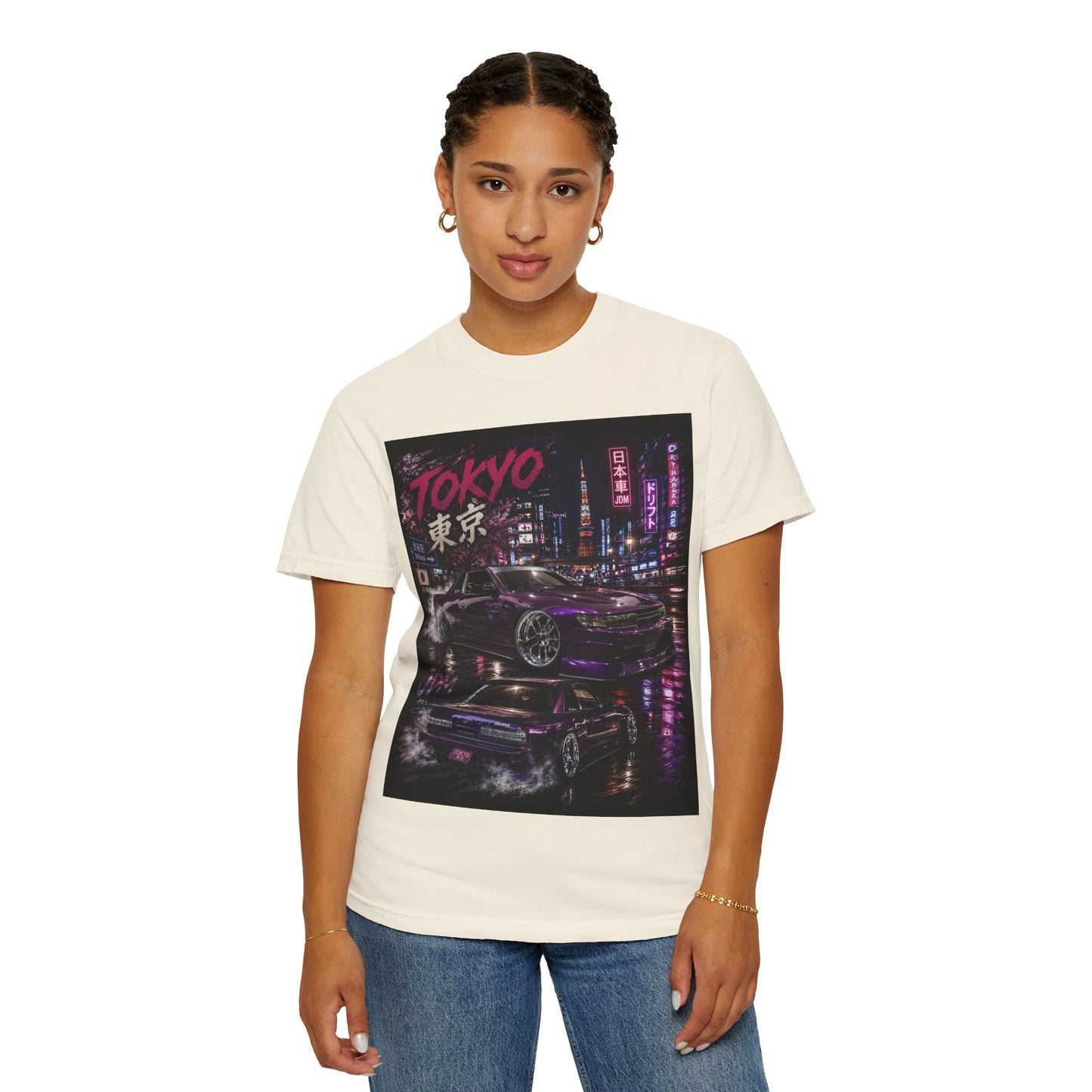 Tokyo Nightstreet Car T-Shirt — Neon JDM Retro Racing Tee