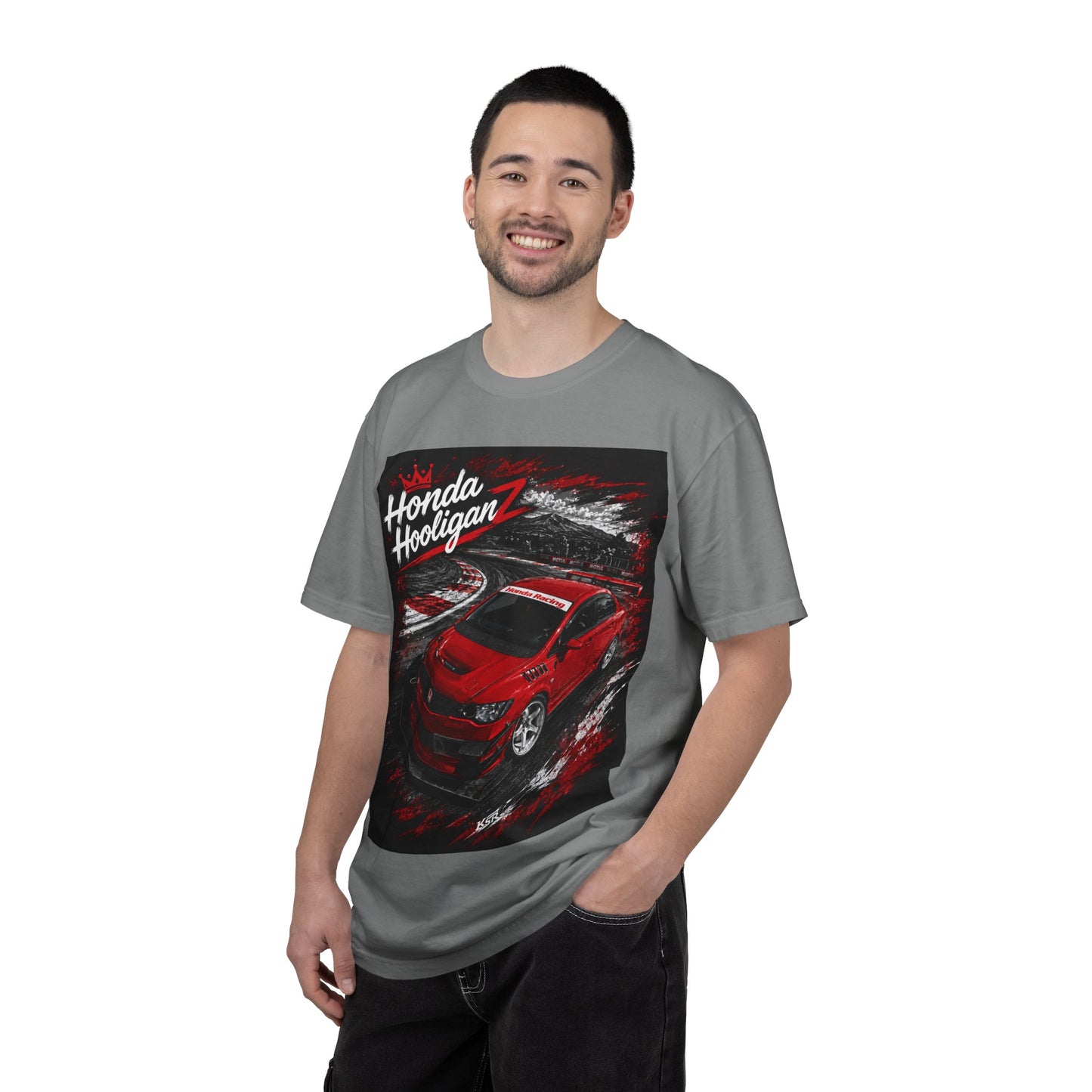 Honda HooliganZ T-Shirt — Red Sports Car Racing Graphic Tee