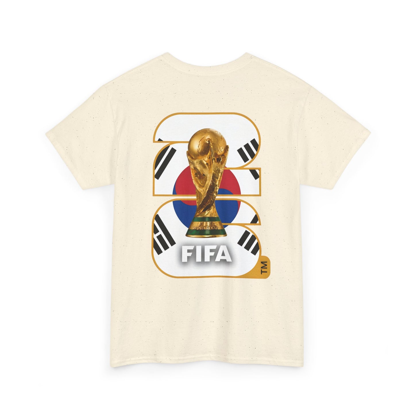 South Korea 2026 FIFA World Cup Fan Edition – Front Crest & Championship Back Graphic T-Shirt