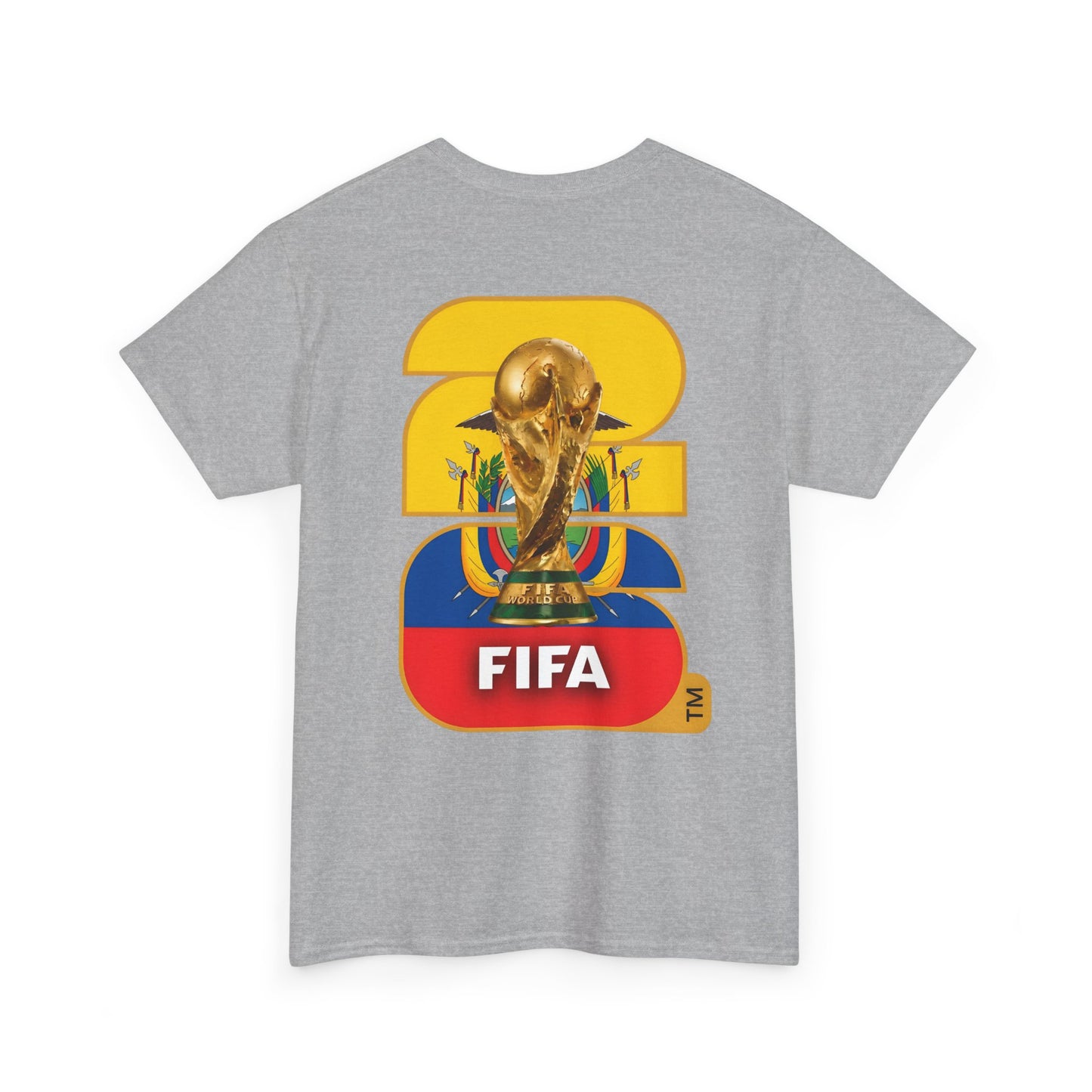 Ecuador 2026 FIFA World Cup Fan Edition – Front Crest & Championship Back Graphic T-Shirt