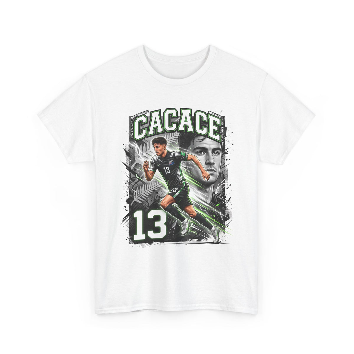Cacace #13 – Kiwi Fullback Fury T-Shirt