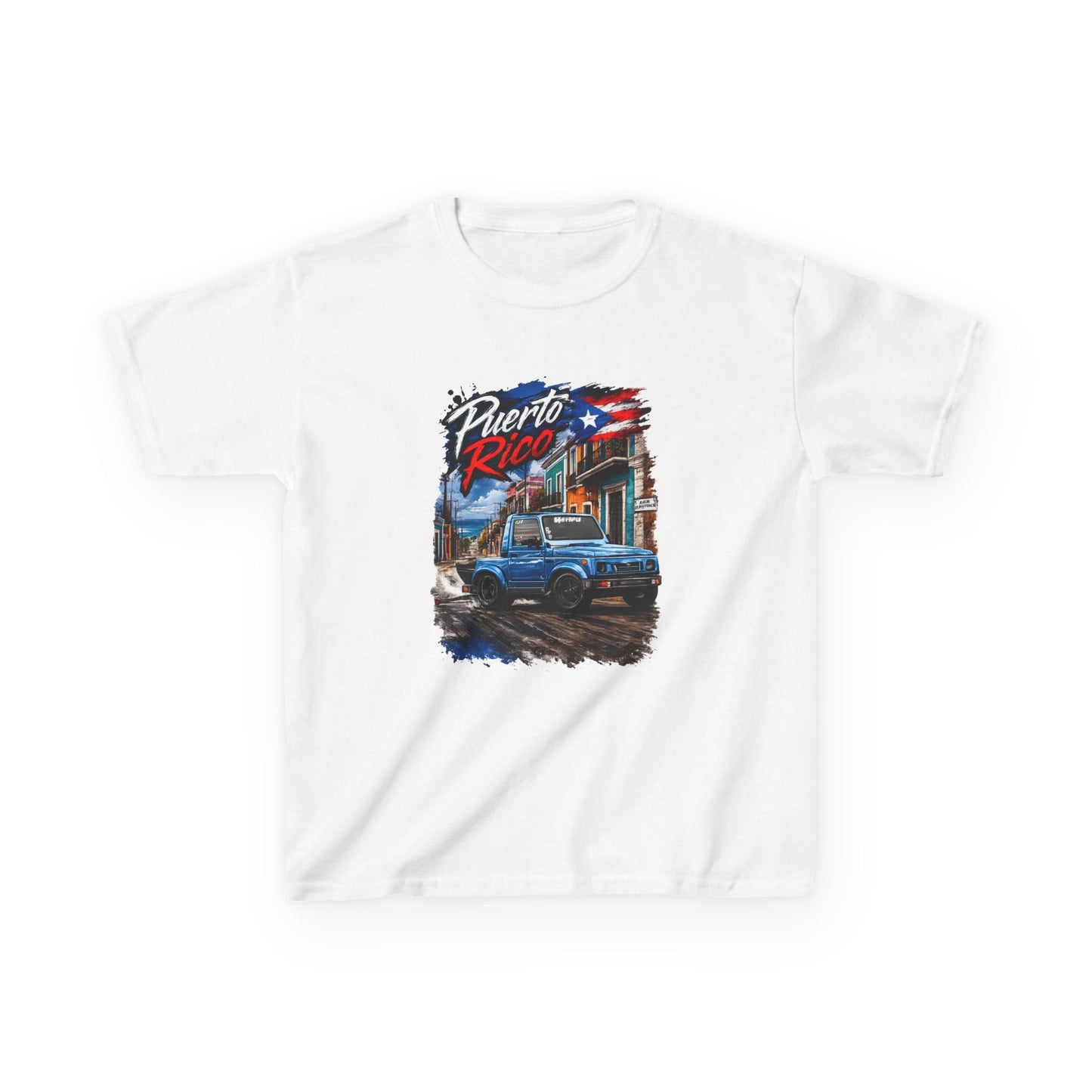 Kids T‑Shirt — Puerto Rico Vintage Suzuki (Puerto Rico & flag)