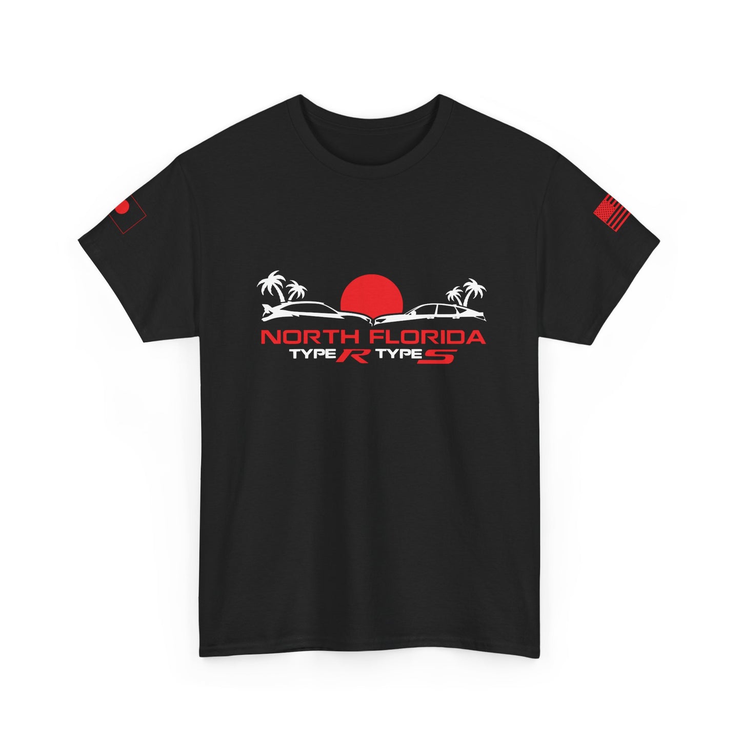 North Florida Type R Types T-Shirt — Retro Sunset Palm Beach Car Tee