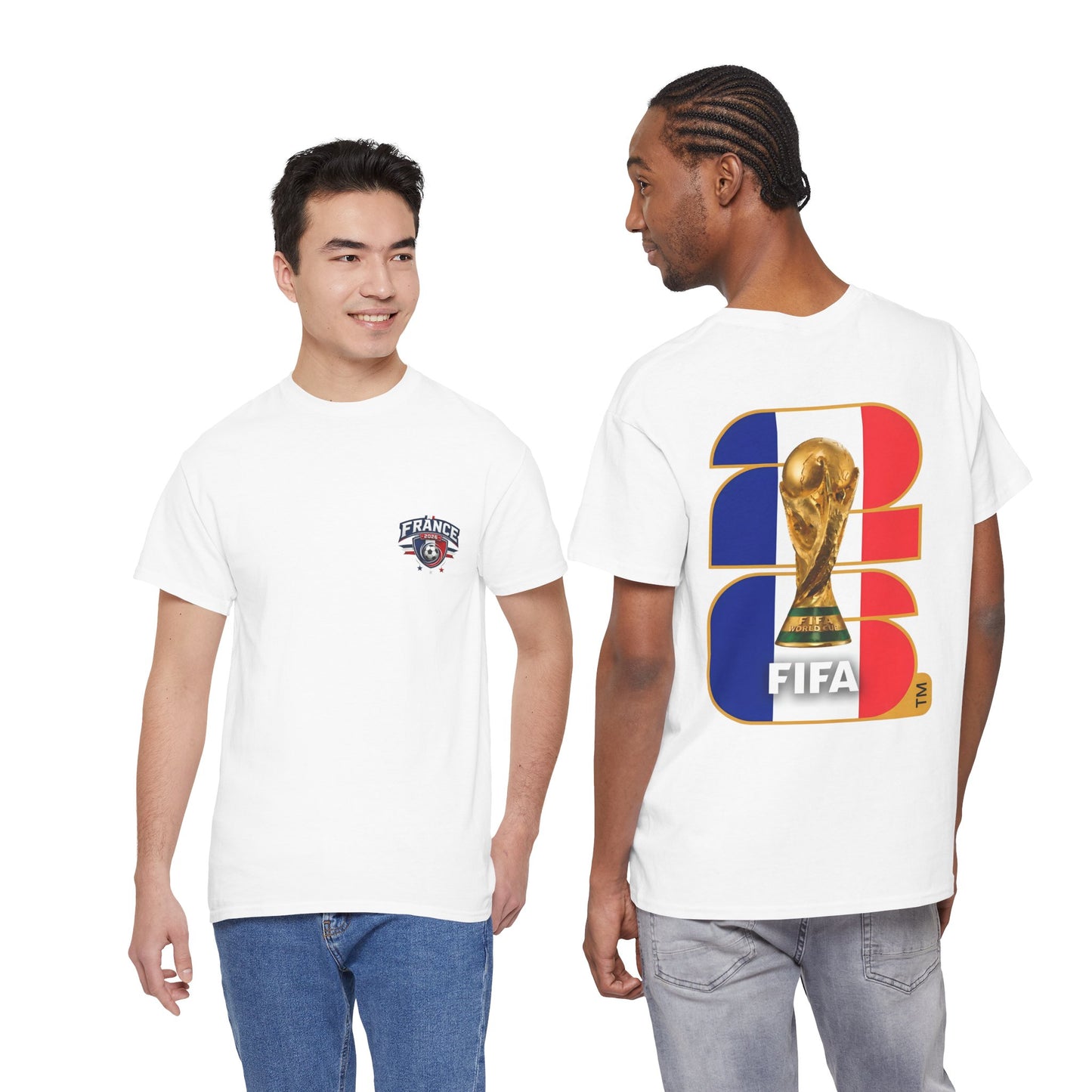 France 2026 FIFA World Cup Fan Edition – Front Crest & Championship Back Graphic T‑Shirt