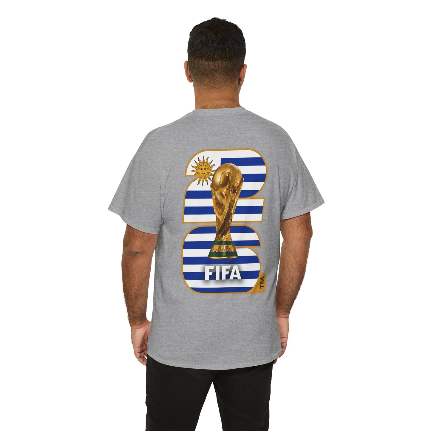 Uruguay 2026 FIFA World Cup Fan Edition – Front Crest & Championship Back Graphic T-Shirt