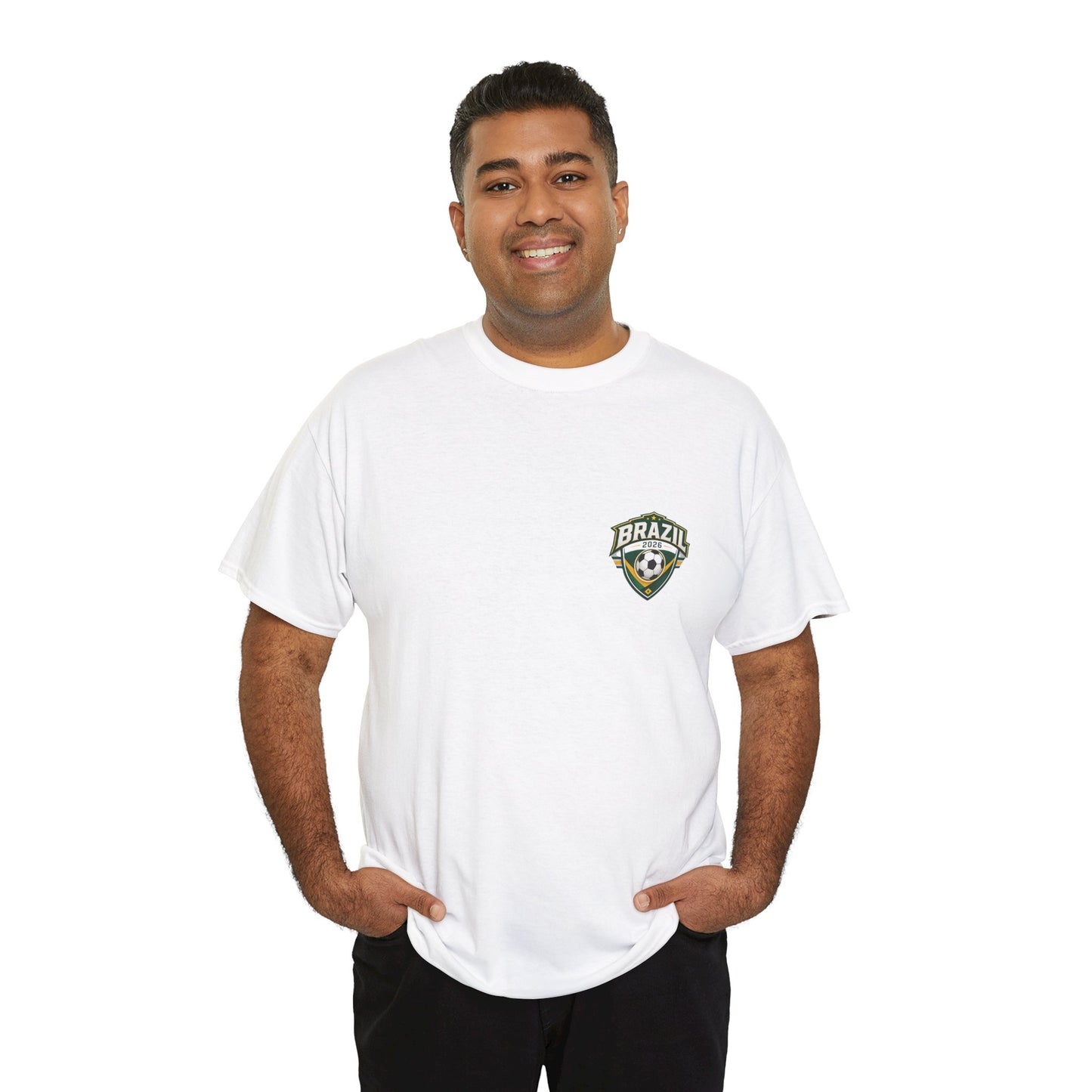 Brazil 2026 FIFA World Cup Fan Edition – Front Crest & Championship Back Graphic T‑Shirt