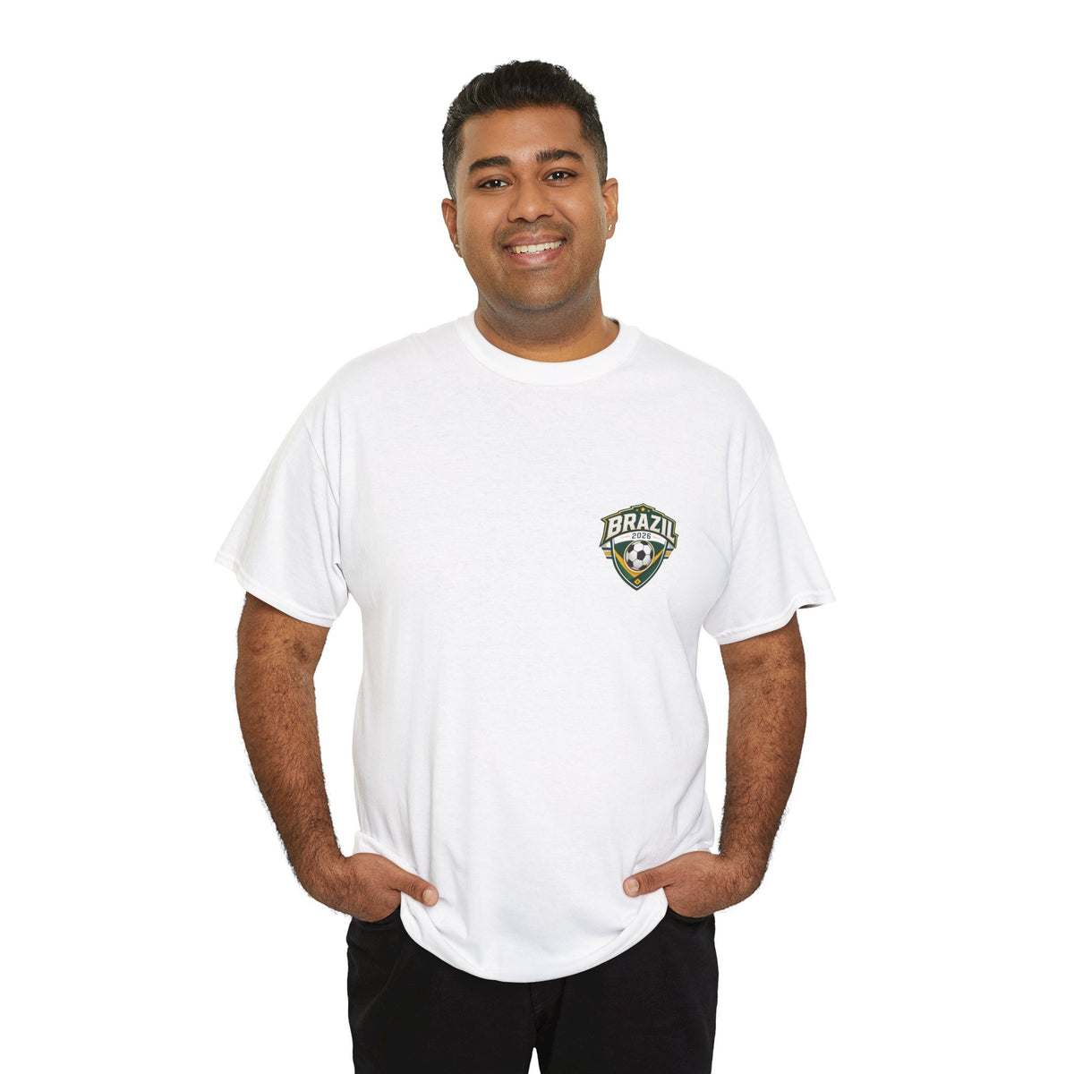 Brazil 2026 FIFA World Cup Fan Edition – Front Crest & Championship Back Graphic T‑Shirt