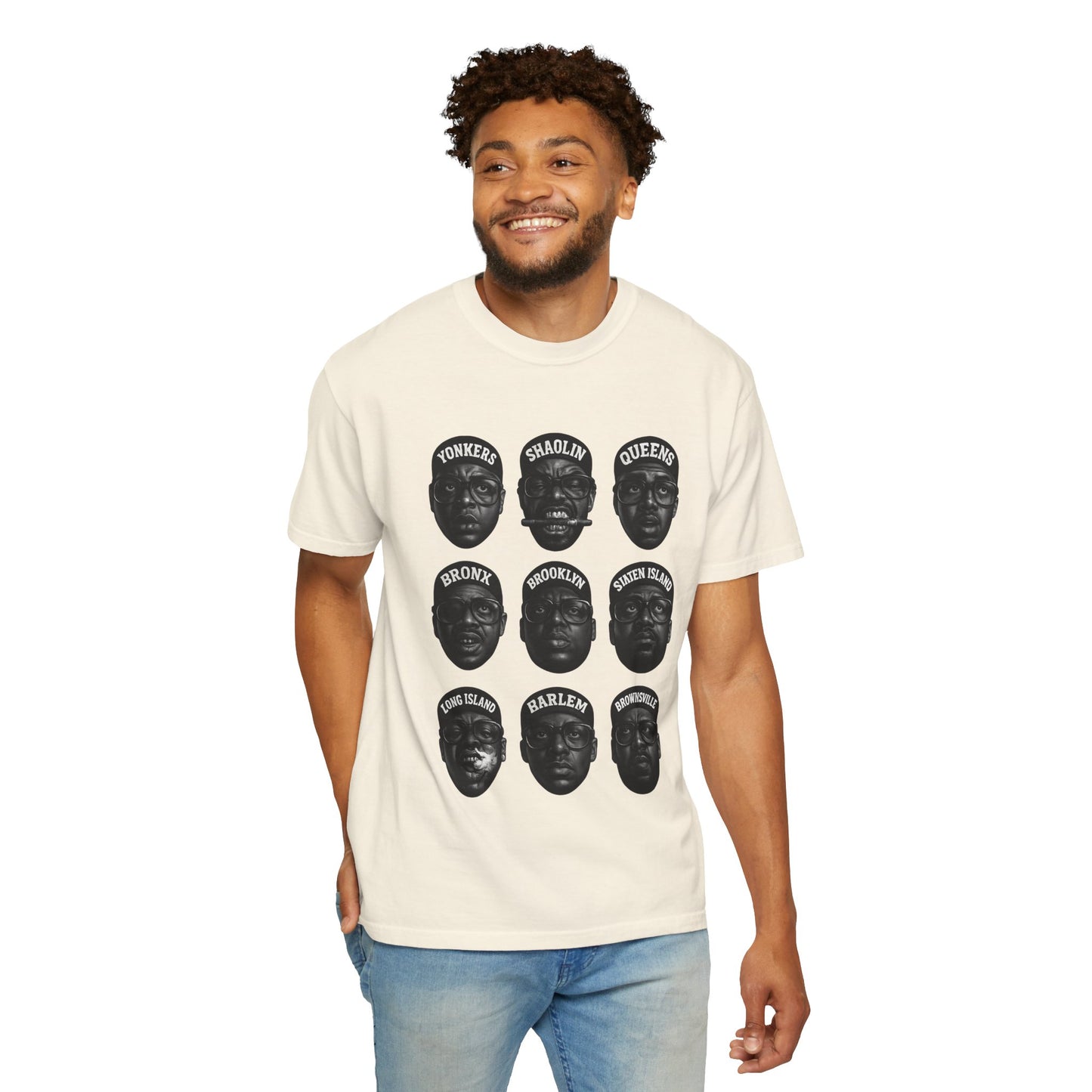 Hip-Hop Legends – Nine Icons of New York Rap | Black & White Tribute Tee