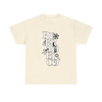 Puerto Rico Floral Vertical Tee — Retro Typography Island Shirt