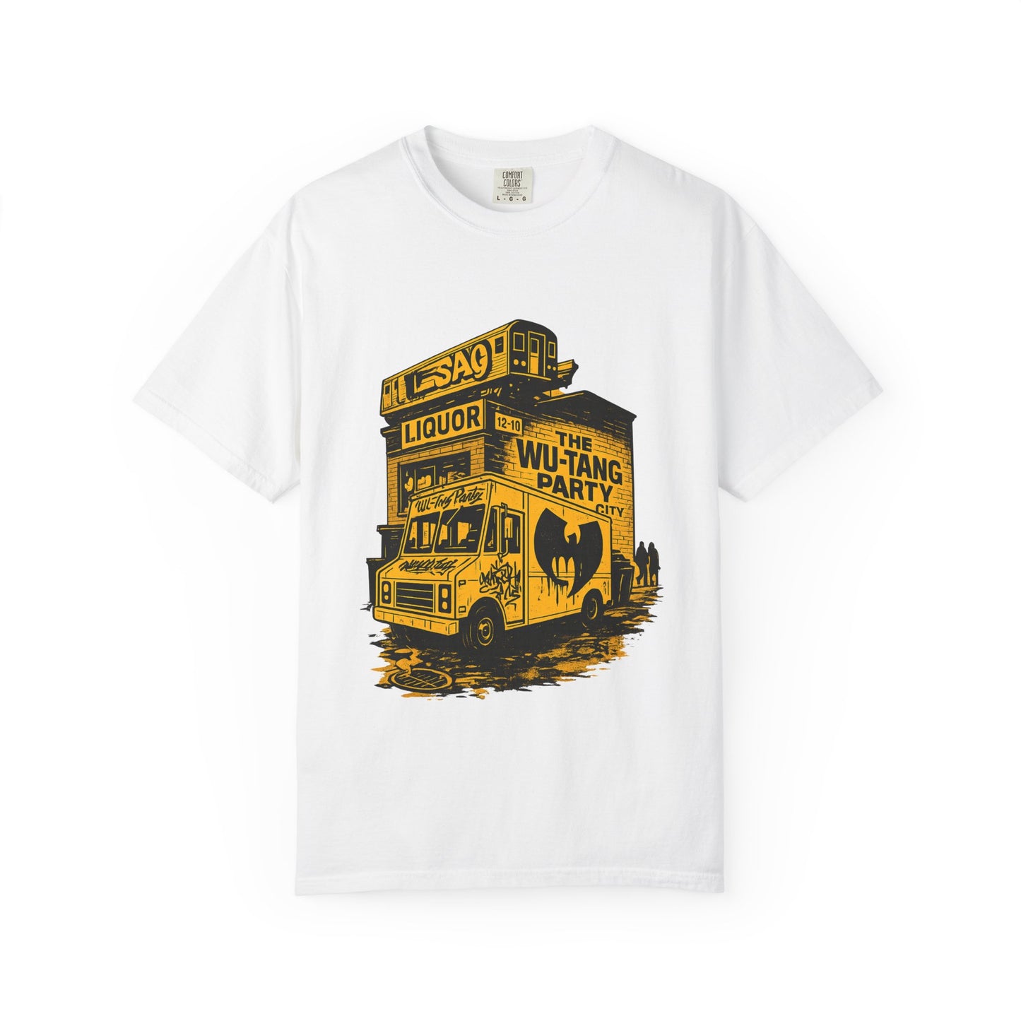 Wu-Tang Party Van Street Art T-Shirt | Hip-Hop Graffiti Liquor Store Urban Graphic Tee