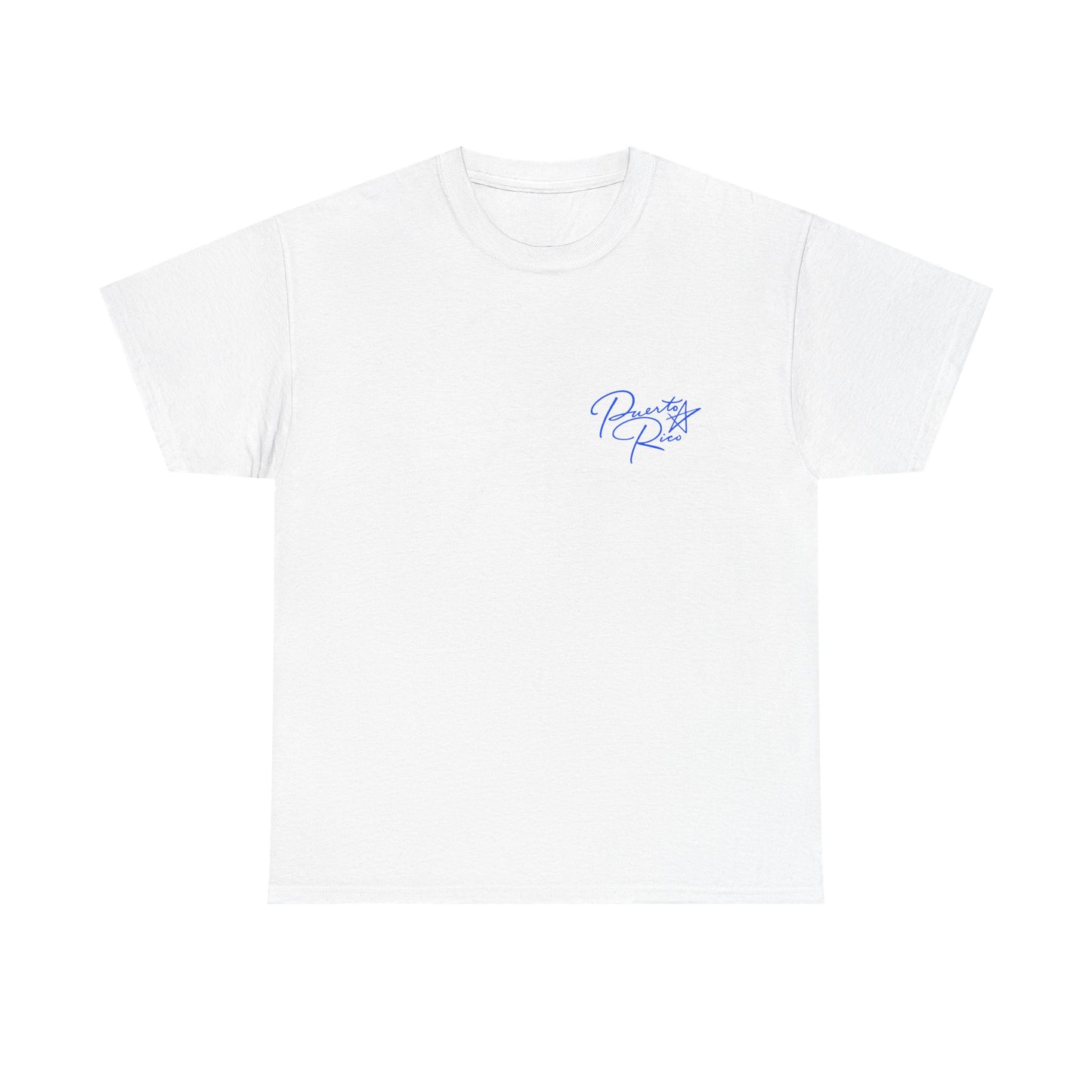 Puerto Rico Streets Tee — Handwritten Logo & Old San Juan Back Illustration